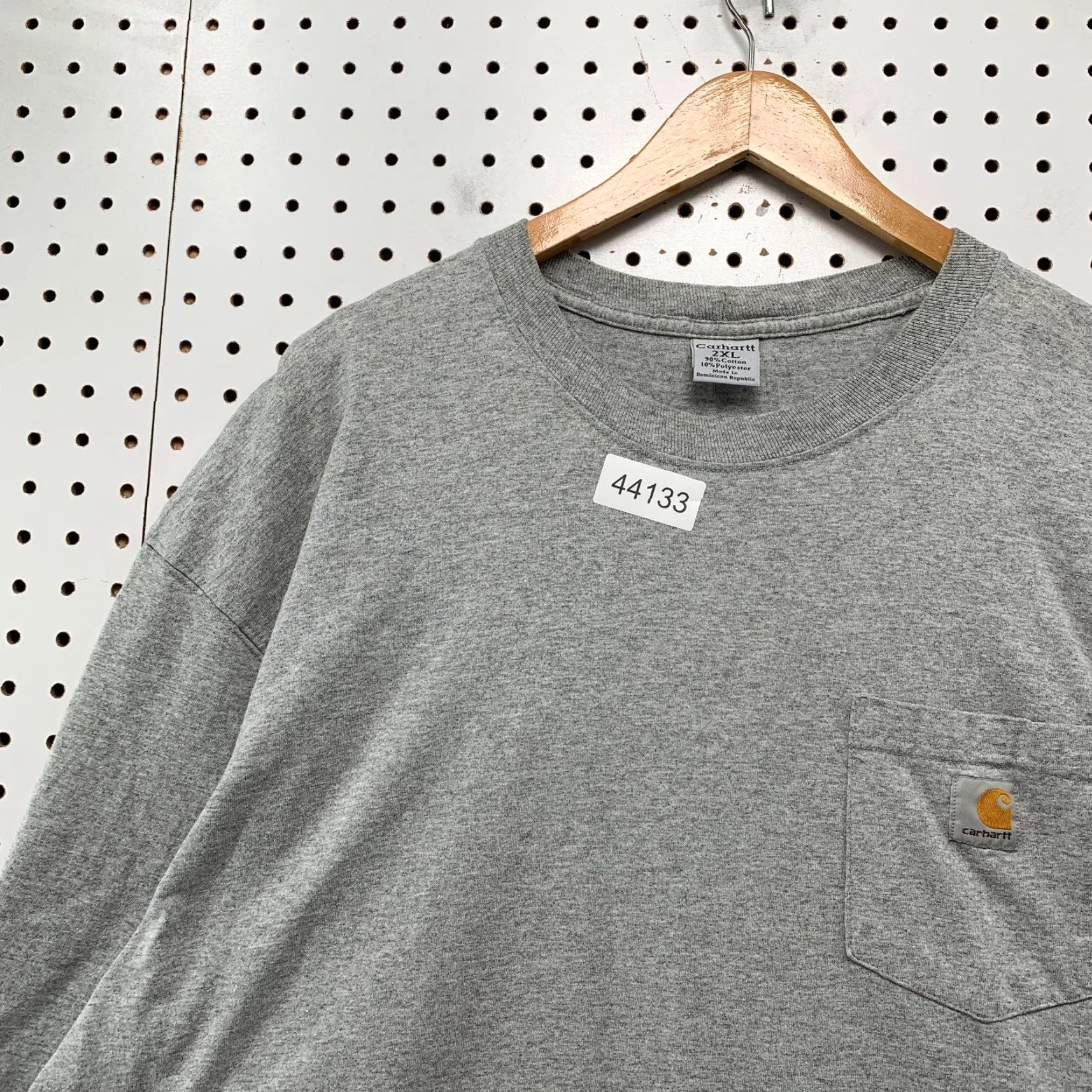 Carhartt Carhartt Pocket Long Sleeve Shirt Mens 2XL Gray Work Wear Cotton Knit Crew Neck with Pockets Mens 2XL Gray Carhartt Shirt Size US XXL / EU 58 / 5 - 7 Thumbnail