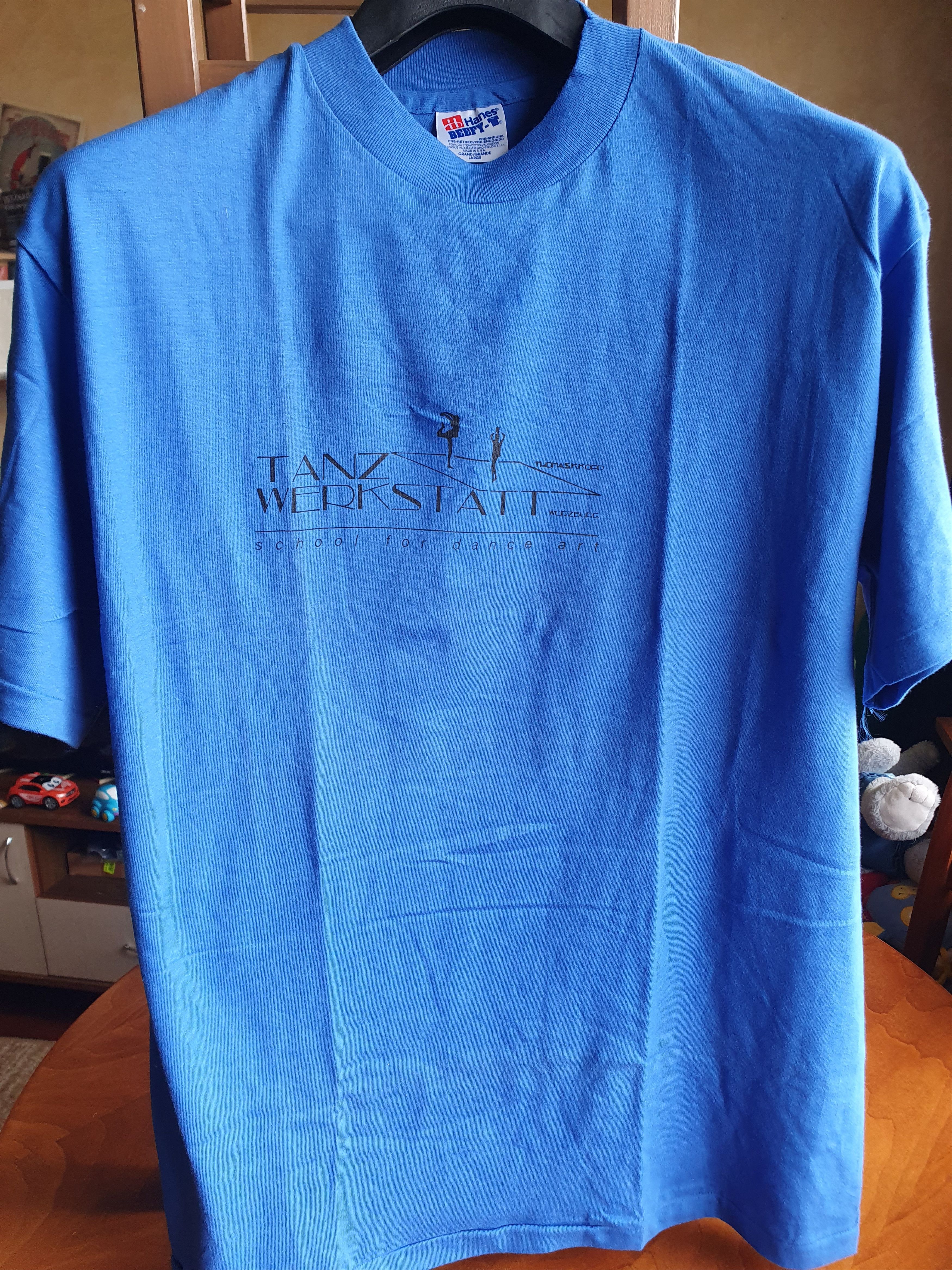 Hanes × Vintage School For Dance Art Tanz Werkstatt Single Stitch tee sz L Size US L / EU 52-54 / 3 - 5 Thumbnail