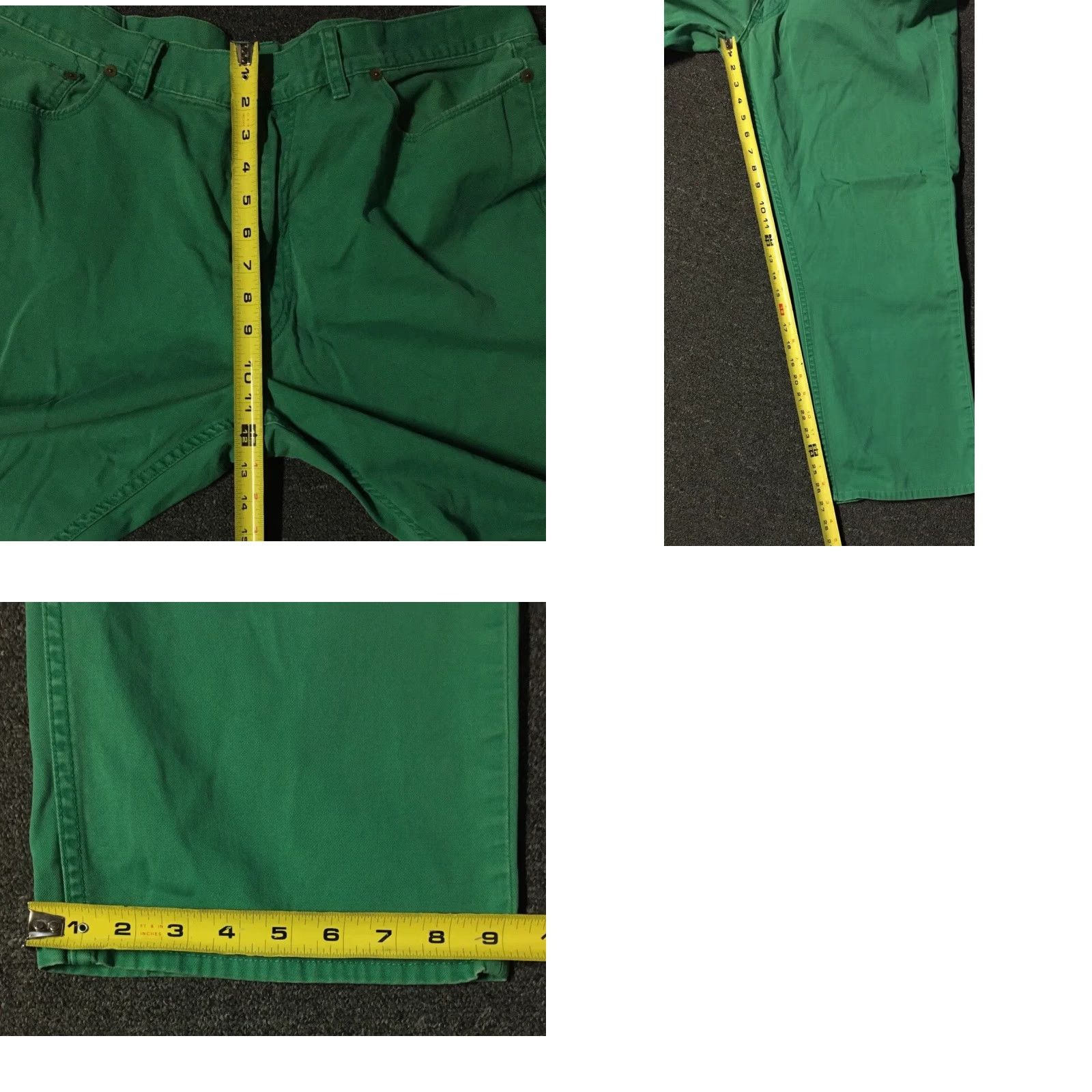 Polo Ralph Lauren VINTAGE Polo Ralph Lauren Dungaree Chino Pants 40 Men Green 39/27 80s 90s Sailing Logo Designer USA Retro Classic Size US L / EU 52-54 / 3 - 8 Thumbnail