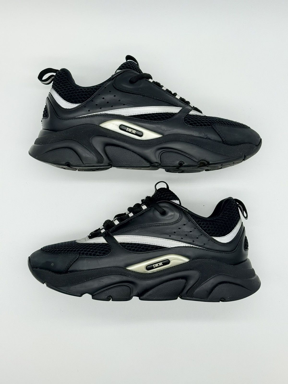 Dior Size 9 - Dior B22 Black Reflective Size US 9 / EU 42 - 2 Thumbnail