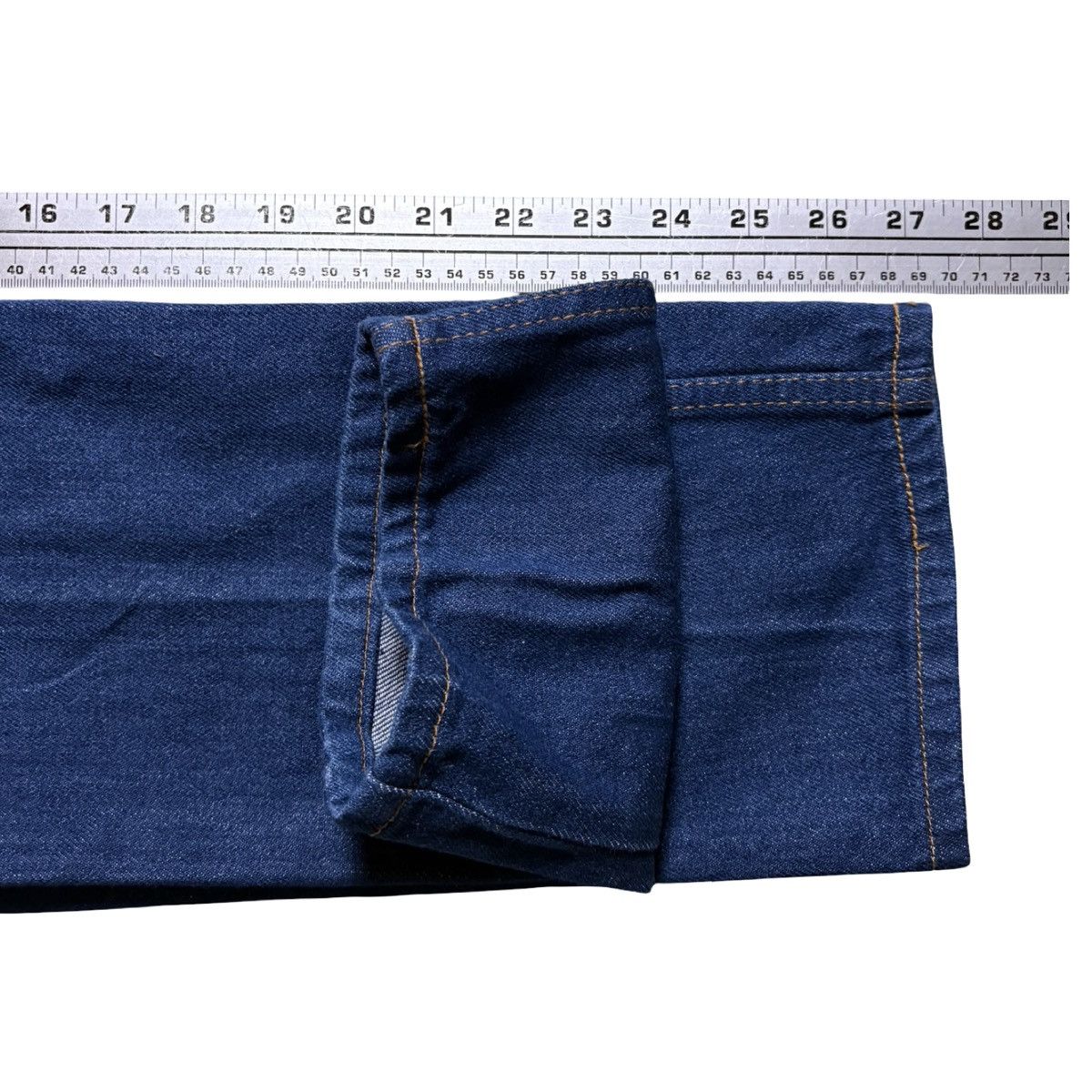 Levi's Vintage 80's Levi's 0718 Girls Jeans 22x28 10 Dark Wash NOS Size 22" - 6 Thumbnail