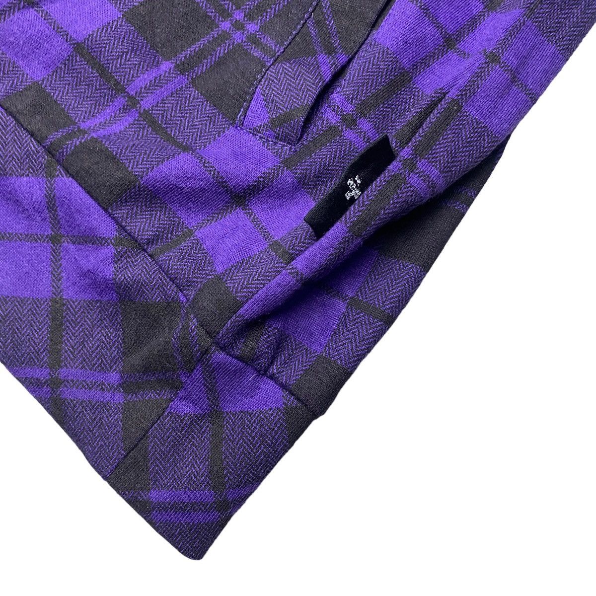 If Six Was Nine × Japanese Brand × Le Grande Bleu (L.G.B.) 2000's Berning Sho Asymetric Plaid Hoodie Size US S / EU 44-46 / 1 - 6 Thumbnail