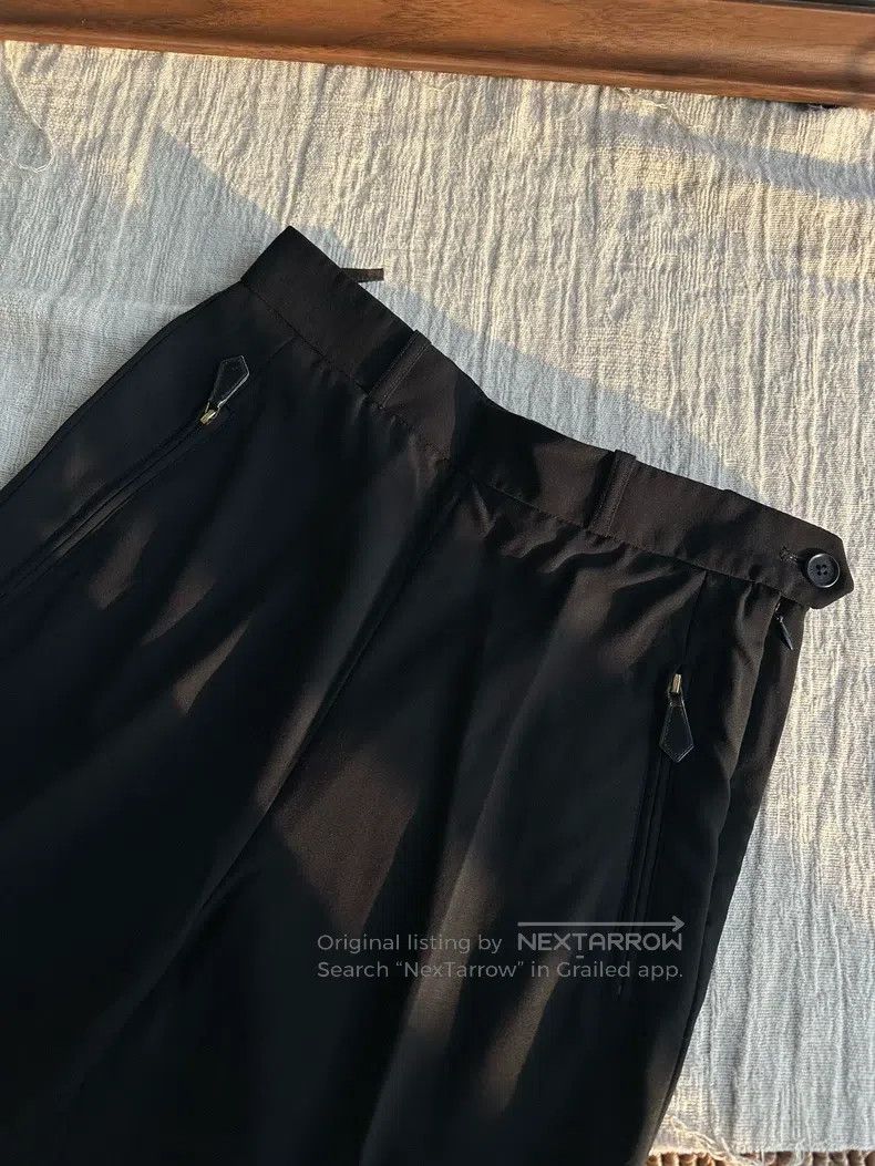 Hermes Hermes Fine Wool Narrow Suit Pants, Black Size 25" / US 0 / IT 36 - 6 Thumbnail
