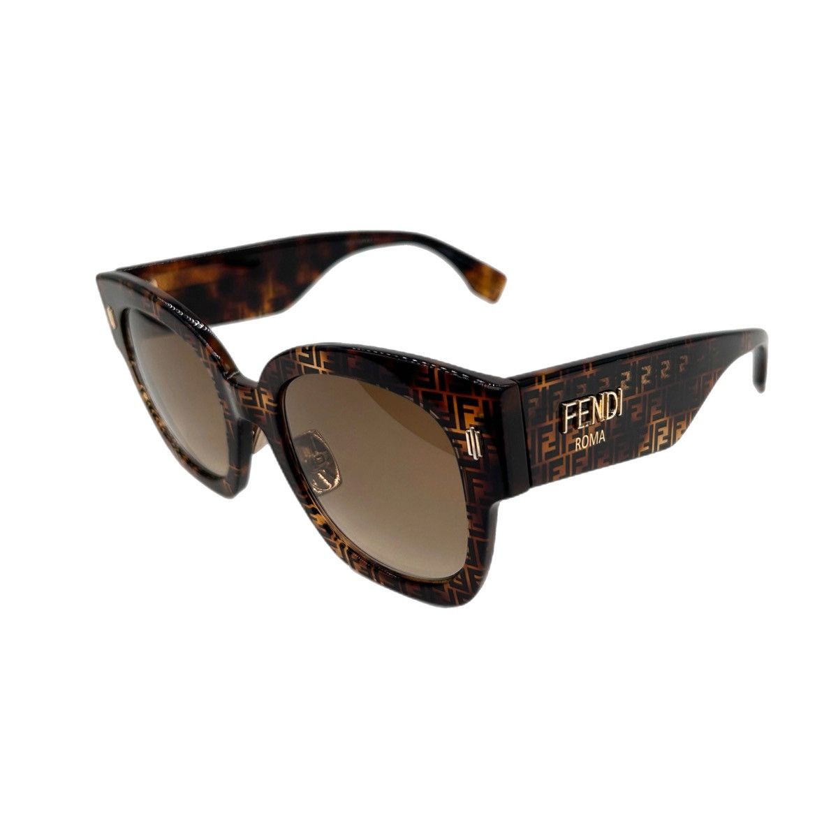 Fendi Brown Fendi Sunglasses Size ONE SIZE - 6 Thumbnail