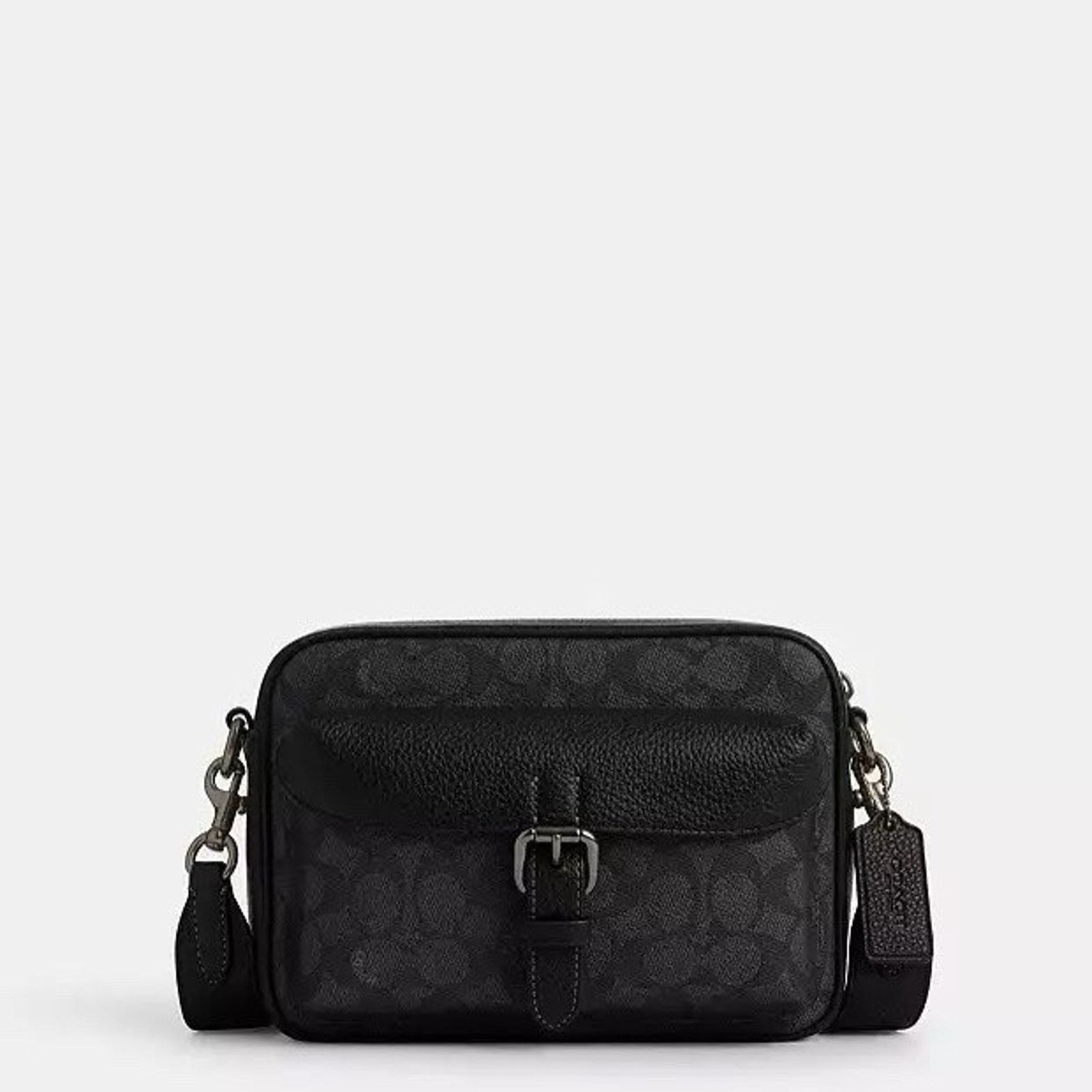 Coach NWT COACH MEN'S Warner Crossbody Bag CW217 Charcoal/Black Size ONE SIZE - 7 Thumbnail