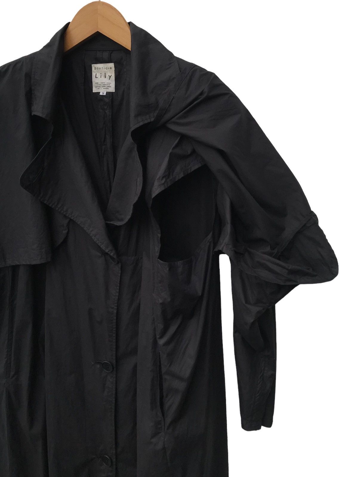 Japanese Brand Boutique Lily Women Cotton Trench Coat Parachute Jacket Size L / US 10 / IT 46 - 6 Thumbnail