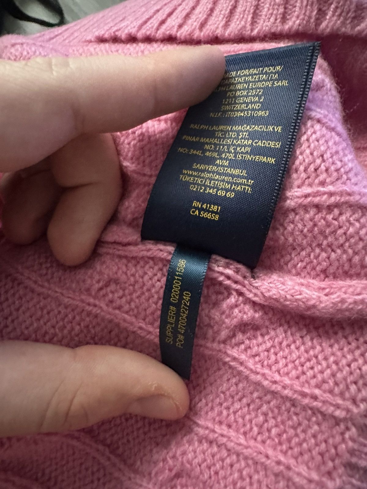 Polo Ralph Lauren Polo Ralph Lauren Lana Merino Wool Pink V neck Sweater hype Size L / US 10 / IT 46 - 6 Thumbnail