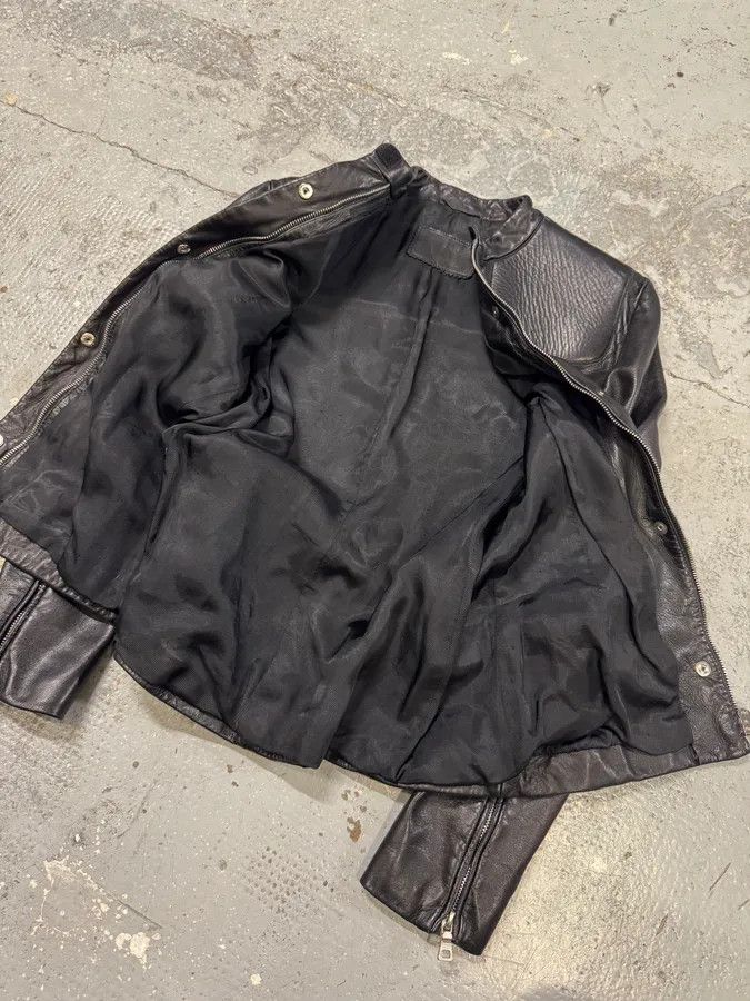 Prada FW1999 Prada Biker Padded Black Leather Jacket Size S / US 4 / IT 40 - 10 Thumbnail