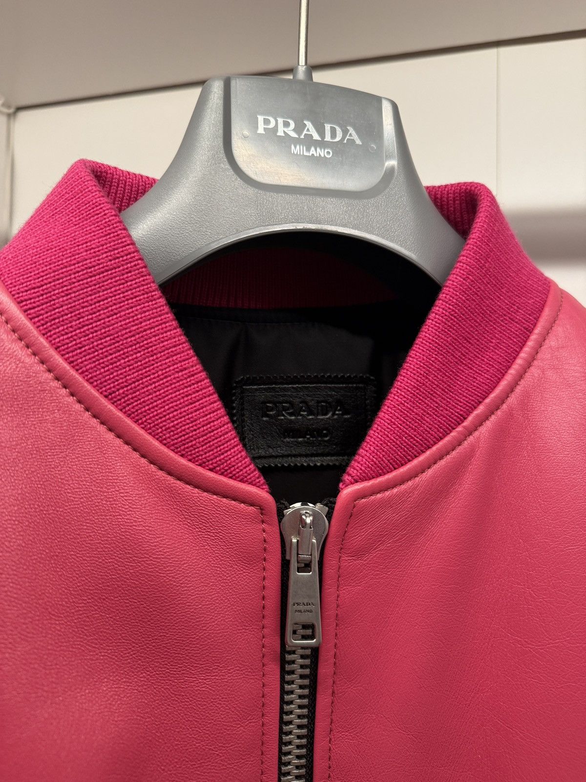 Prada Prada Nappa leather runway bomber Pink Size US M / EU 48-50 / 2 - 6 Thumbnail