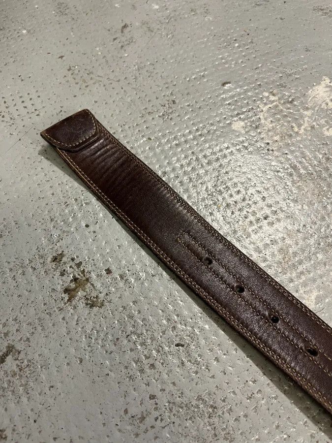 Prada 2000s Prada Prestigious Buckle Canva Leather Belt Size ONE SIZE - 9 Thumbnail