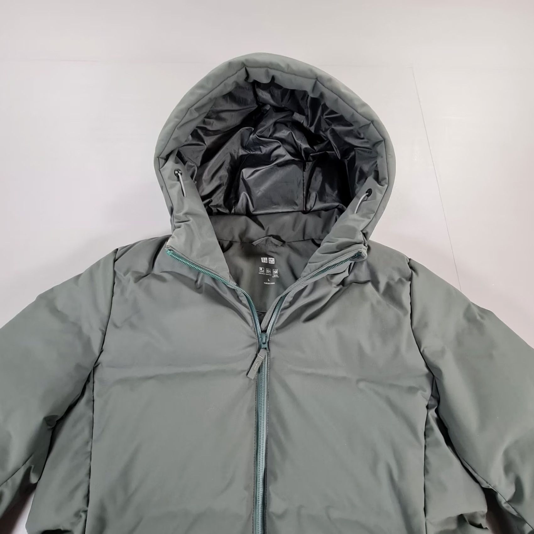 Uniqlo Uniqlo Womens Jacket Khaki Green Large Lightweight Down Fill Water Repellent Size L / US 10 / IT 46 - 2 Thumbnail