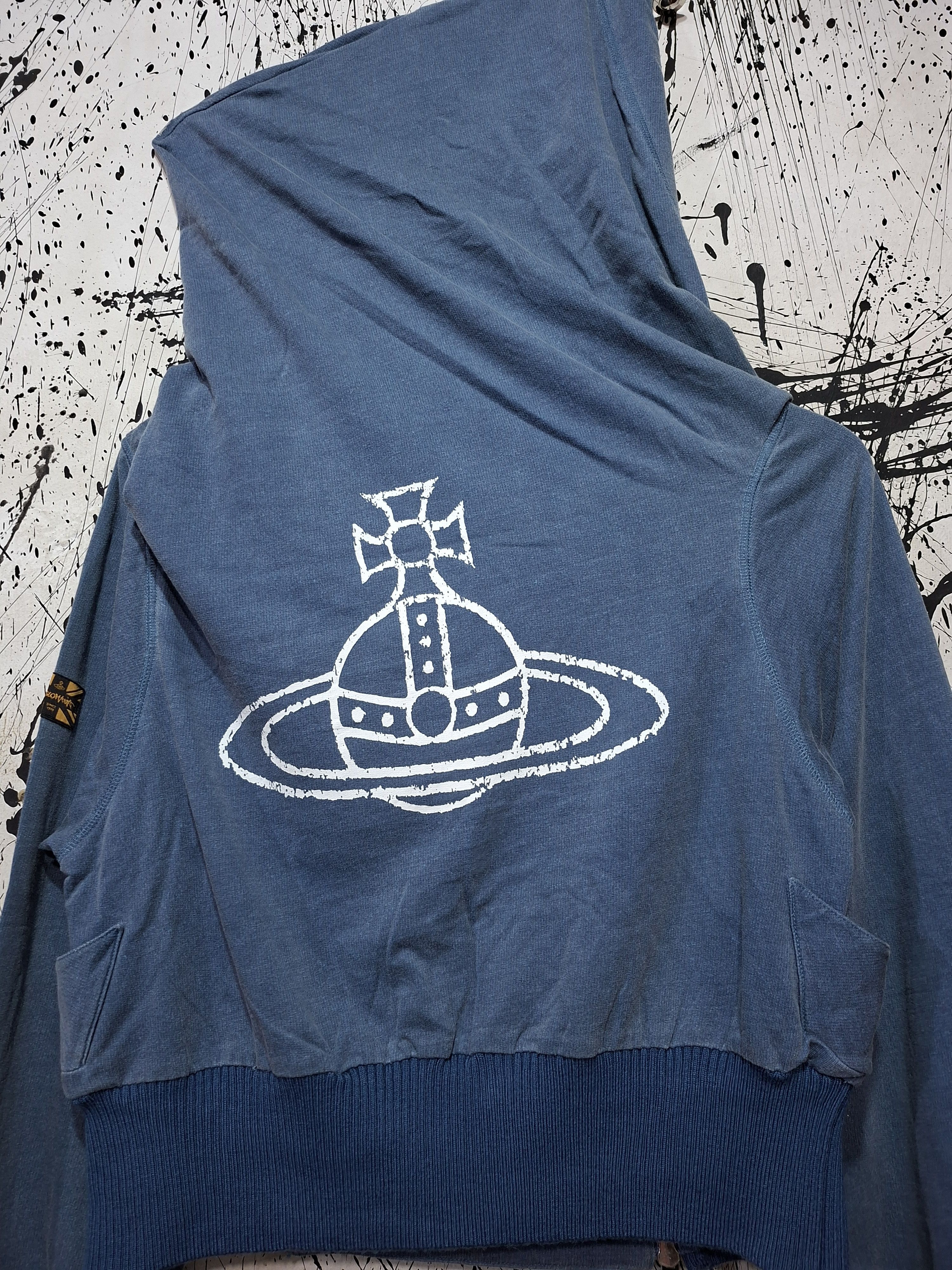 Vivienne Westwood VIVIENNE WESTWOOD ANGLOMANIA SS13 3D SILVER ORB ZIP HOODIE Size M / US 6-8 / IT 42-44 - 6 Thumbnail