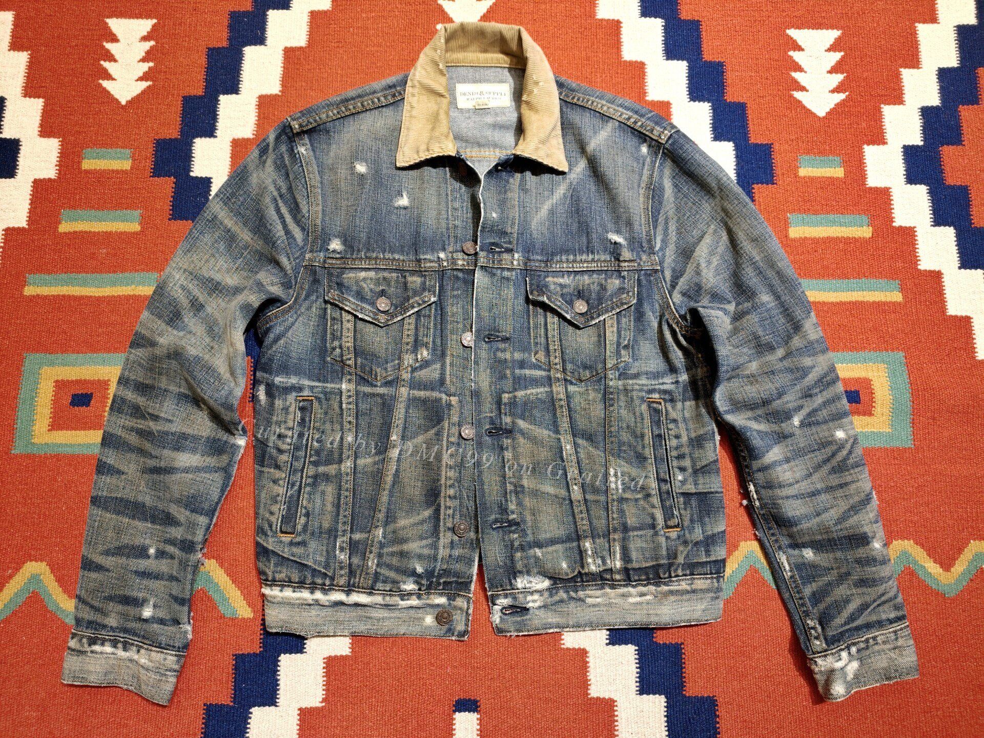 RRL Ralph Lauren × Ralph Lauren Indigo Denim Shawl Collar Jacket 