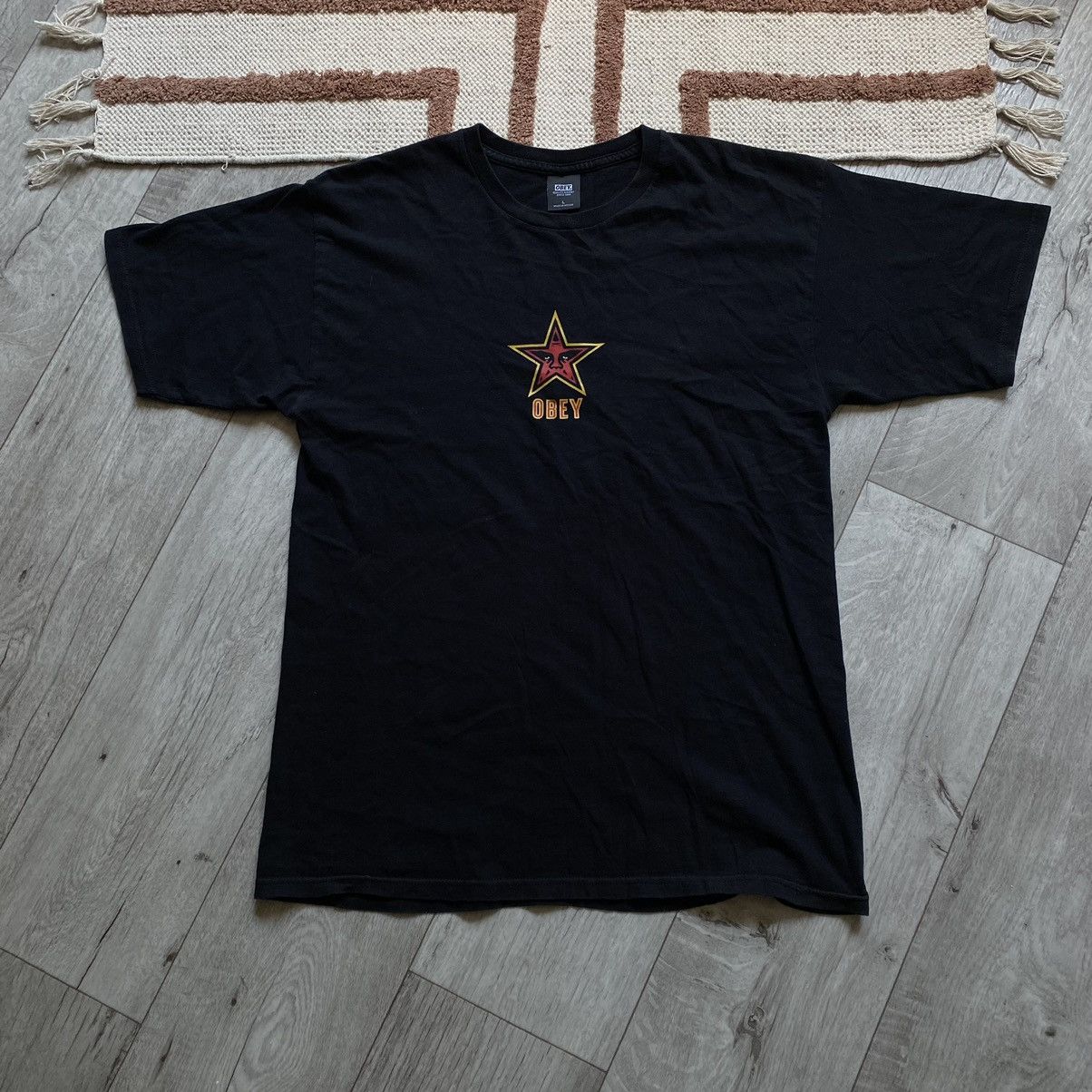 Obey OBEY Y2K STAR LOGO STREETFASHION HIPHOP T SHIRT Size US L / EU 52-54 / 3 - 1 Thumbnail