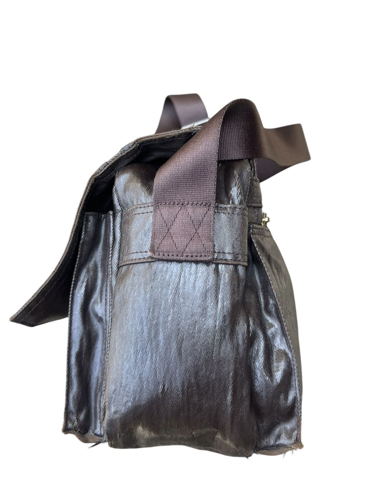 Porter Vintage Porter Yoshida Distressed Coated Messenger Bag Size ONE SIZE - 11 Thumbnail