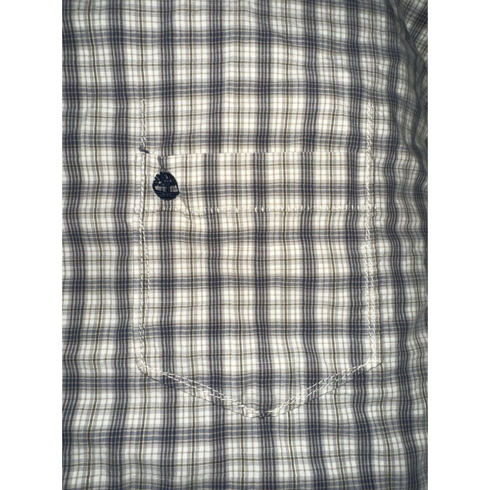 Timberland TIMBERLAND Plaid Button-Up Shirt Mens XL Long Sleeve Gray Size US XL / EU 56 / 4 - 5 Thumbnail