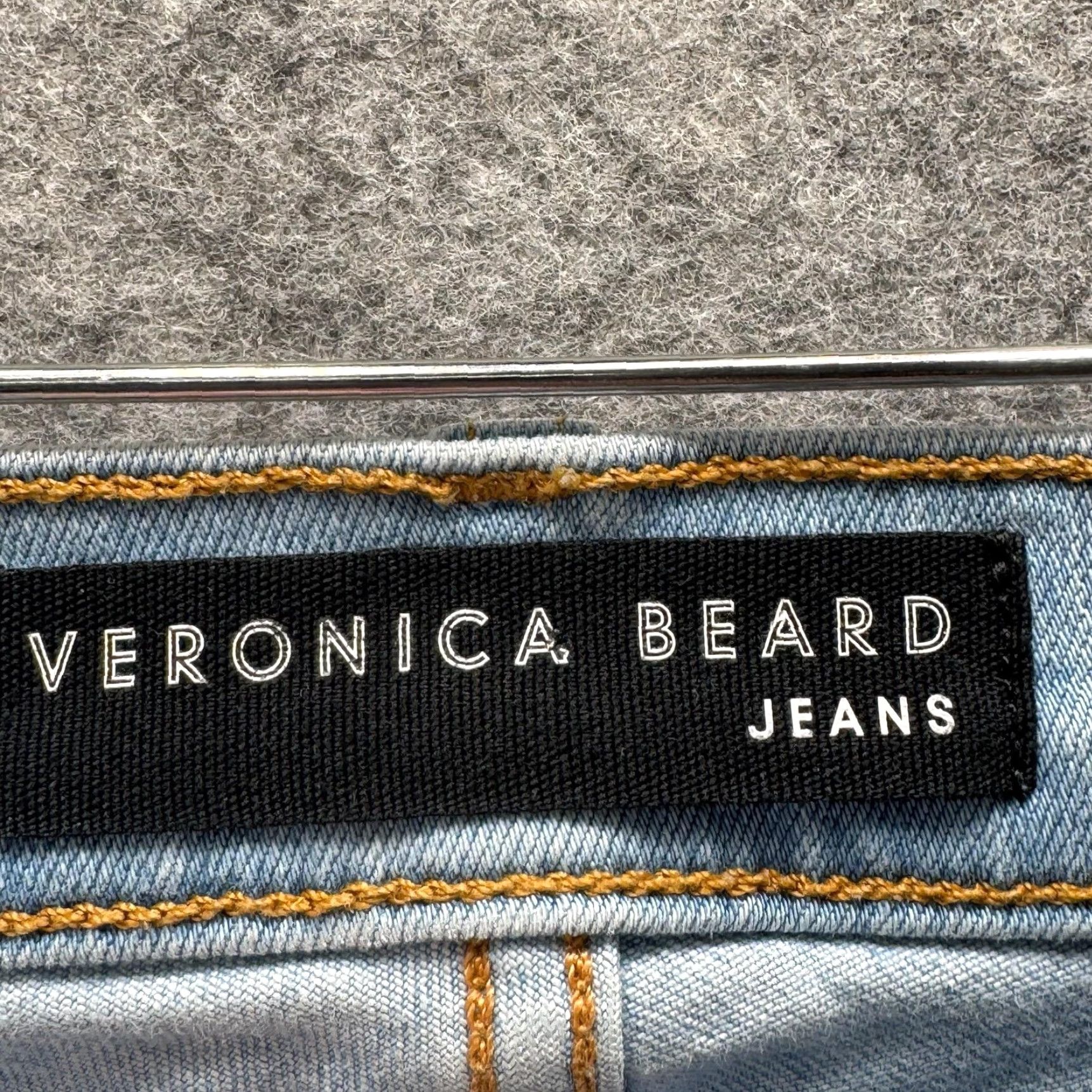 Veronica Beard Veronica Beard Jeans Womens 26 Light Blue High Rise Kick Flare 11" Raw Hem Denim Stretch 5-Pocket Zip Fly Size 26" / US 2 / IT 38 - 3 Thumbnail