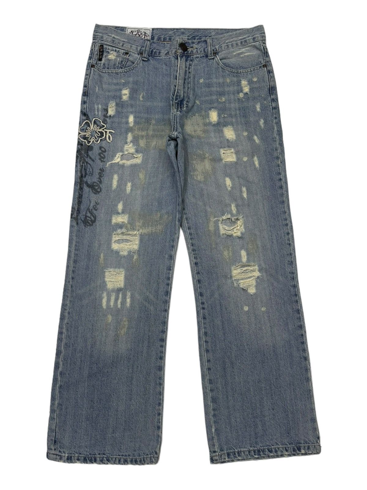 Abercrombie & Fitch 🔥ABERCROMBIE & FITCH BAGGY DENIM JEANS AMERICA & FIRST Size US 34 / EU 50 - 1 Thumbnail
