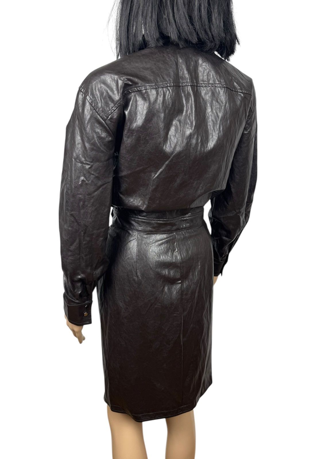 ba&sh Ba&sh Robe Sophia Marron Dress Viscose Collared size 0 XS Size XS / US 0-2 / IT 36-38 - 7 Thumbnail