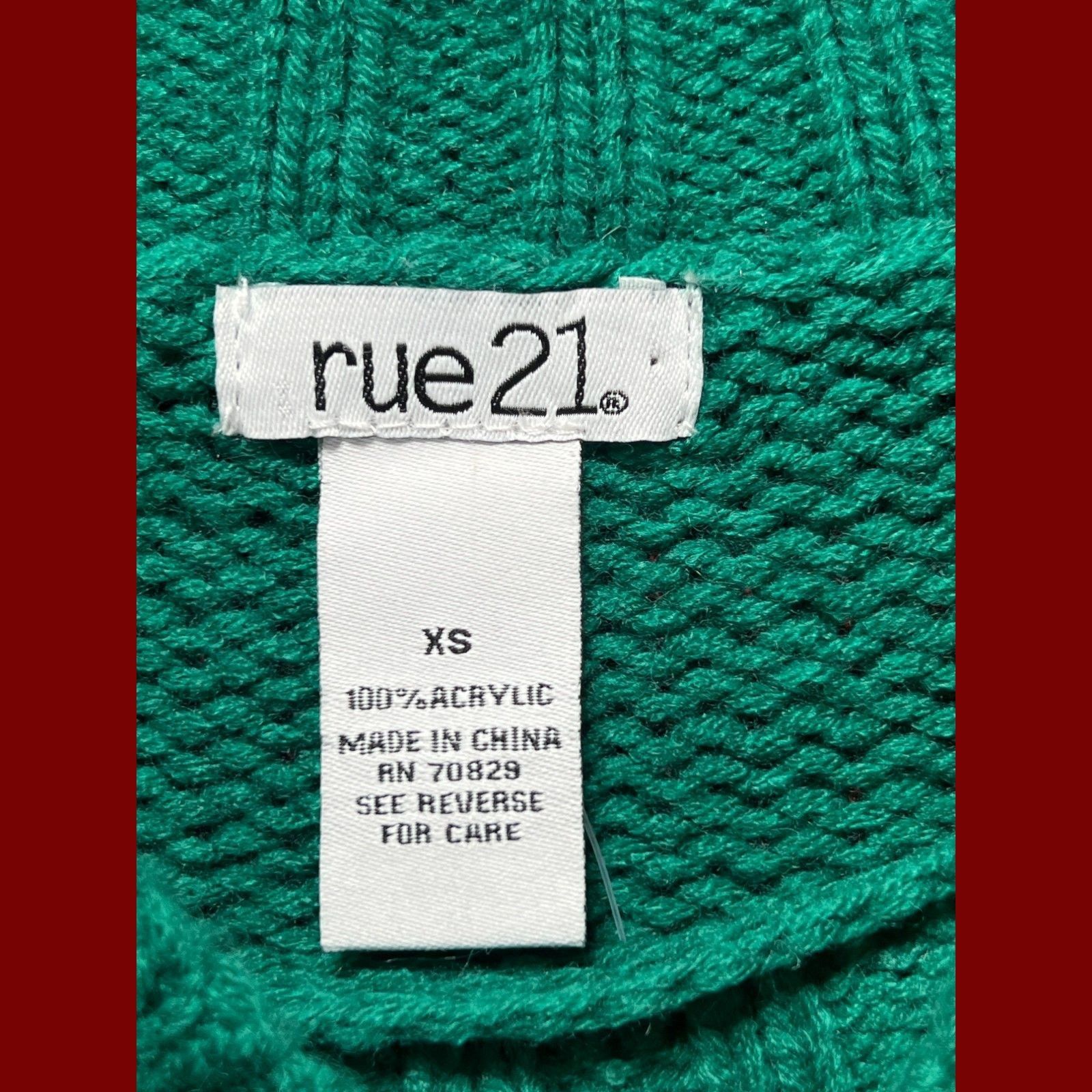 rue21 Rue 21 - Women's Crochet Crew Neck Long Sleeve Sweater - Gre Size XS / US 0-2 / IT 36-38 - 8 Thumbnail