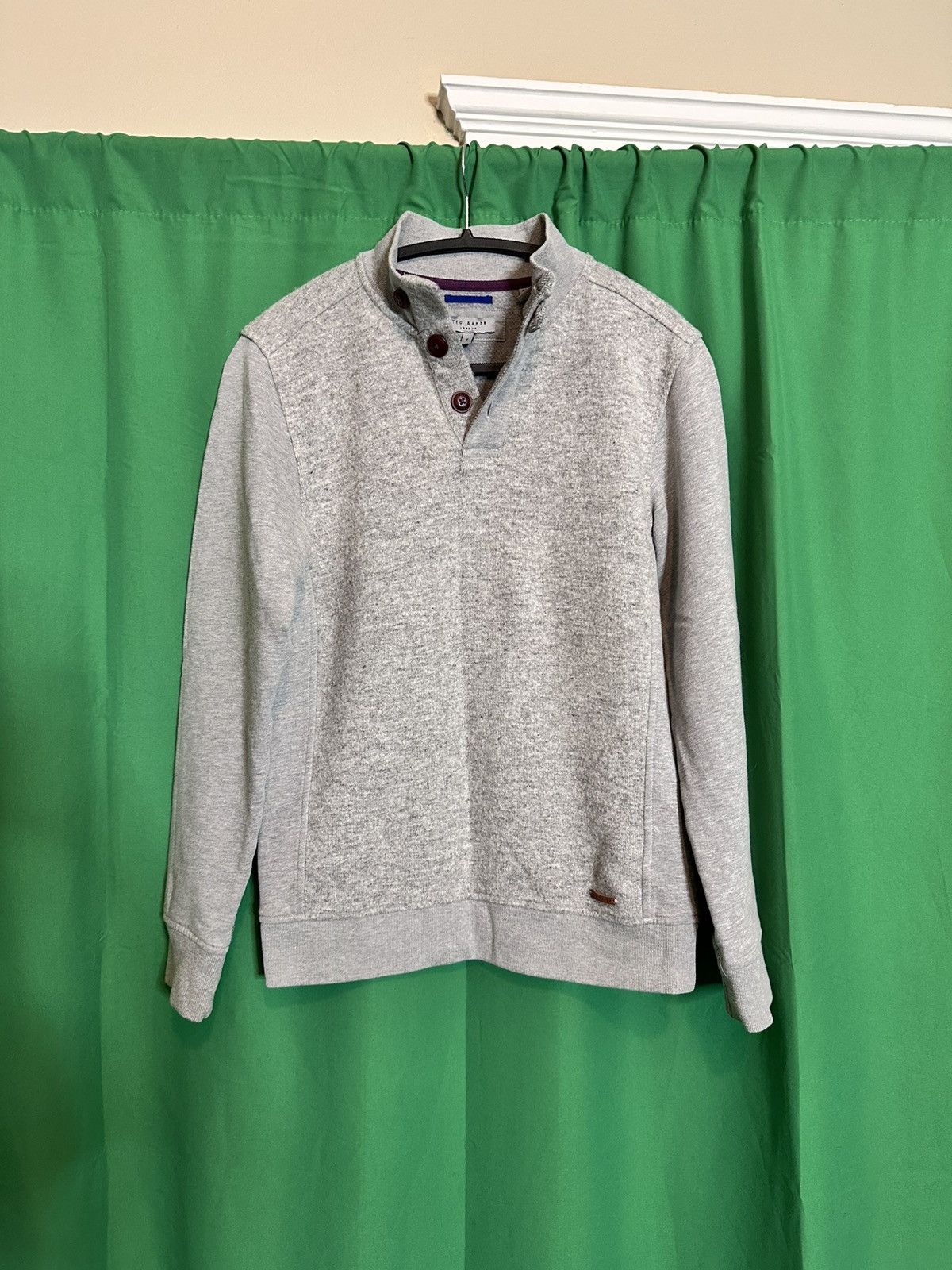 Ted Baker Fuzzy wool multi-panel sweatshirt / sweater Size US XS / EU 42 / 0 - 1 Thumbnail