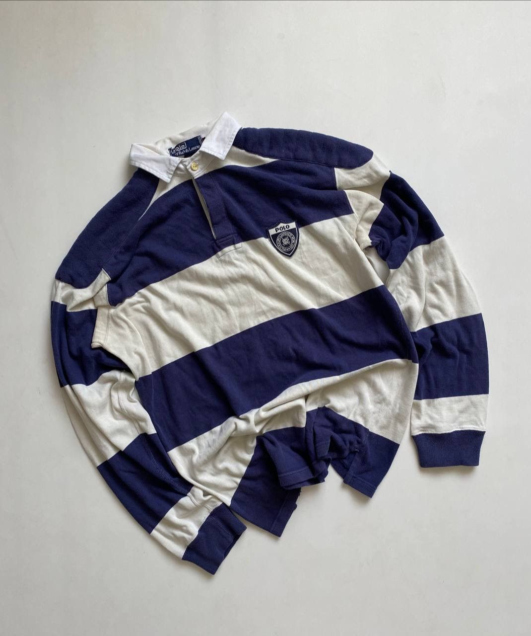 Polo Ralph Lauren × Vintage Vintage 90's Polo Ralph Lauren Regby Longsleve Cheef KEEF Size US L / EU 52-54 / 3 - 1 Thumbnail