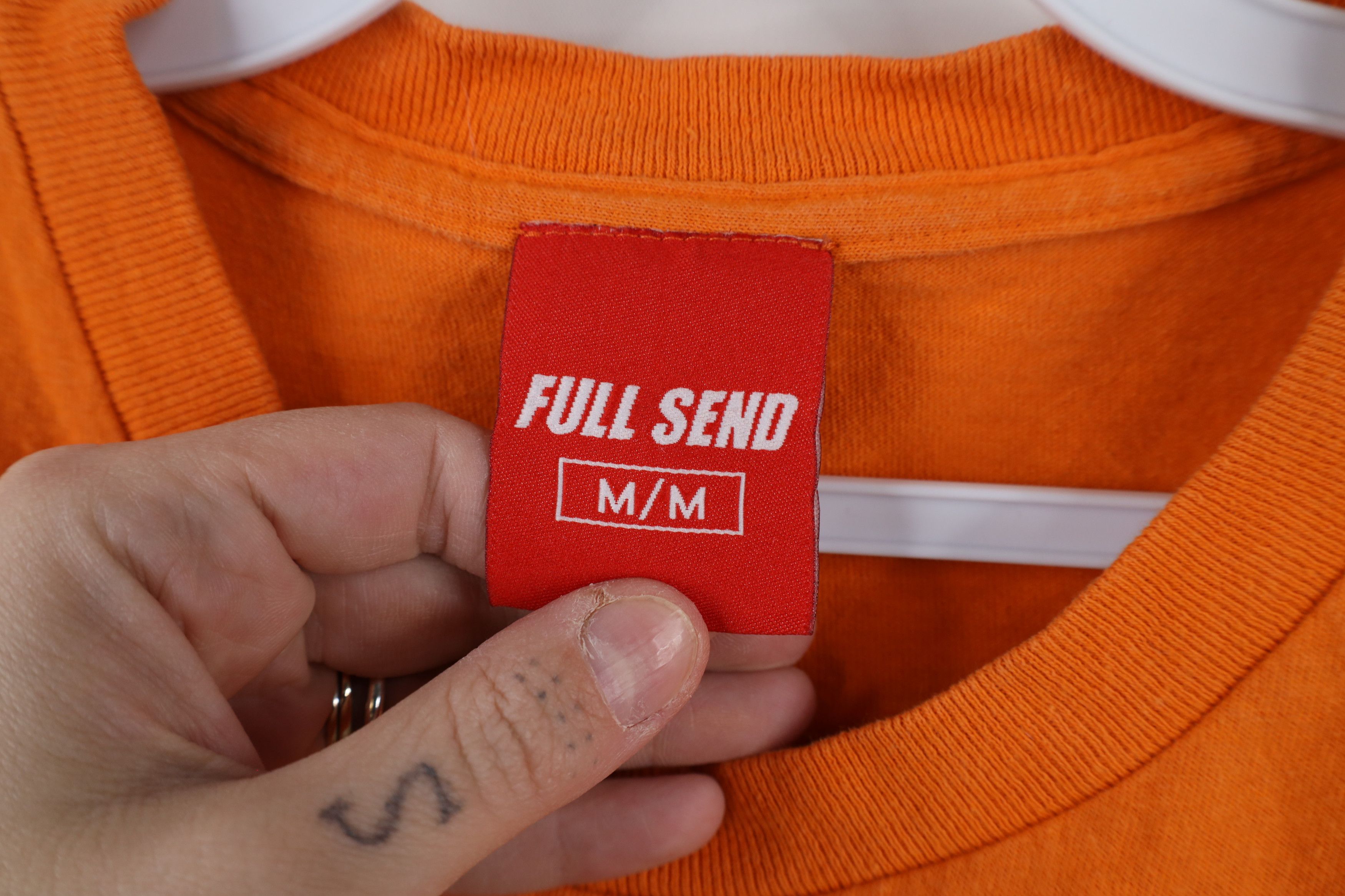 Vintage Streetwear Nelk Boys Full Send World T-Shirt Orange Size US M / EU 48-50 / 2 - 8 Thumbnail