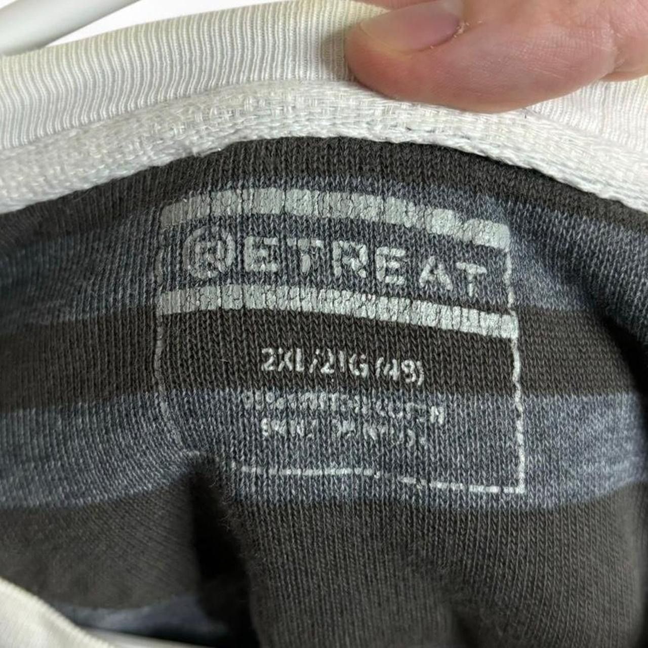 Retreat × Vintage Vintage Y2K Striped Khaki Green And Grey Layered Sweater Size US XXL / EU 58 / 5 - 6 Thumbnail