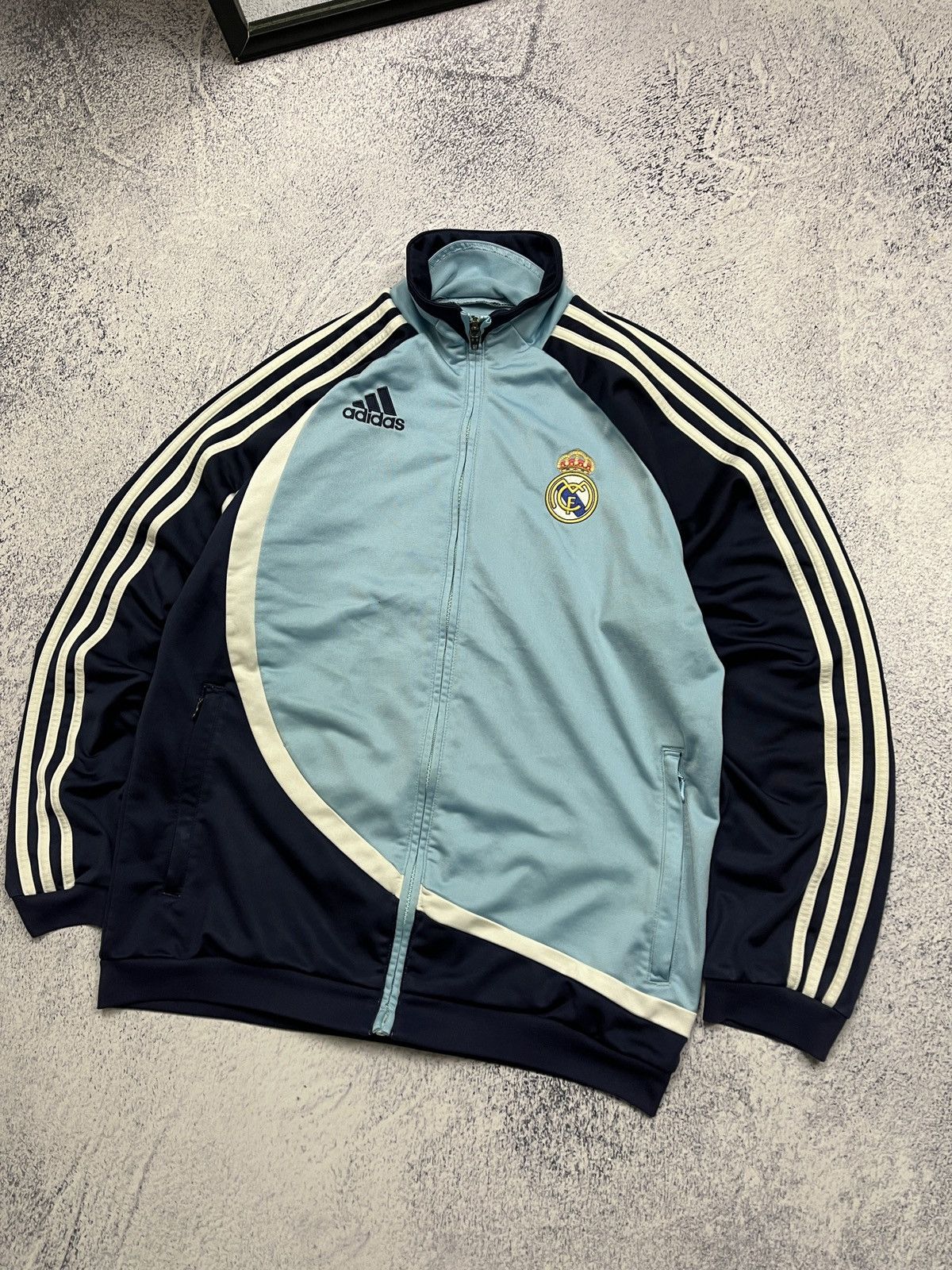 Adidas × Vintage Vintage Adidas 00’s Real Madrid Track Jacket Blockcore Y2k Size US M / EU 48-50 / 2 - 3 Thumbnail