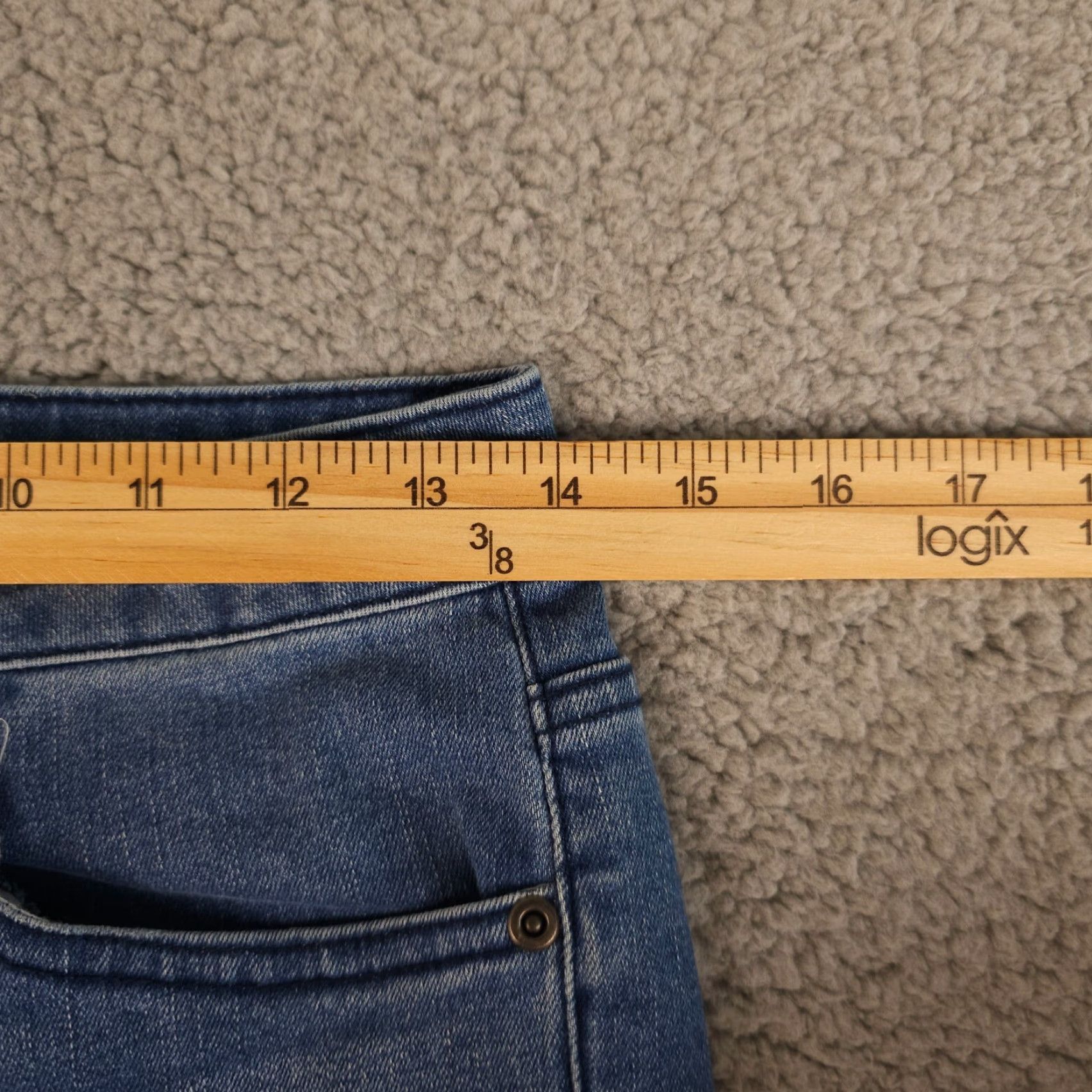 Vintage Harper Heritage Jeans Womens 28 Blue High Rise Skinny Button Fly Distressed Size 28" / US 6 / IT 42 - 5 Thumbnail
