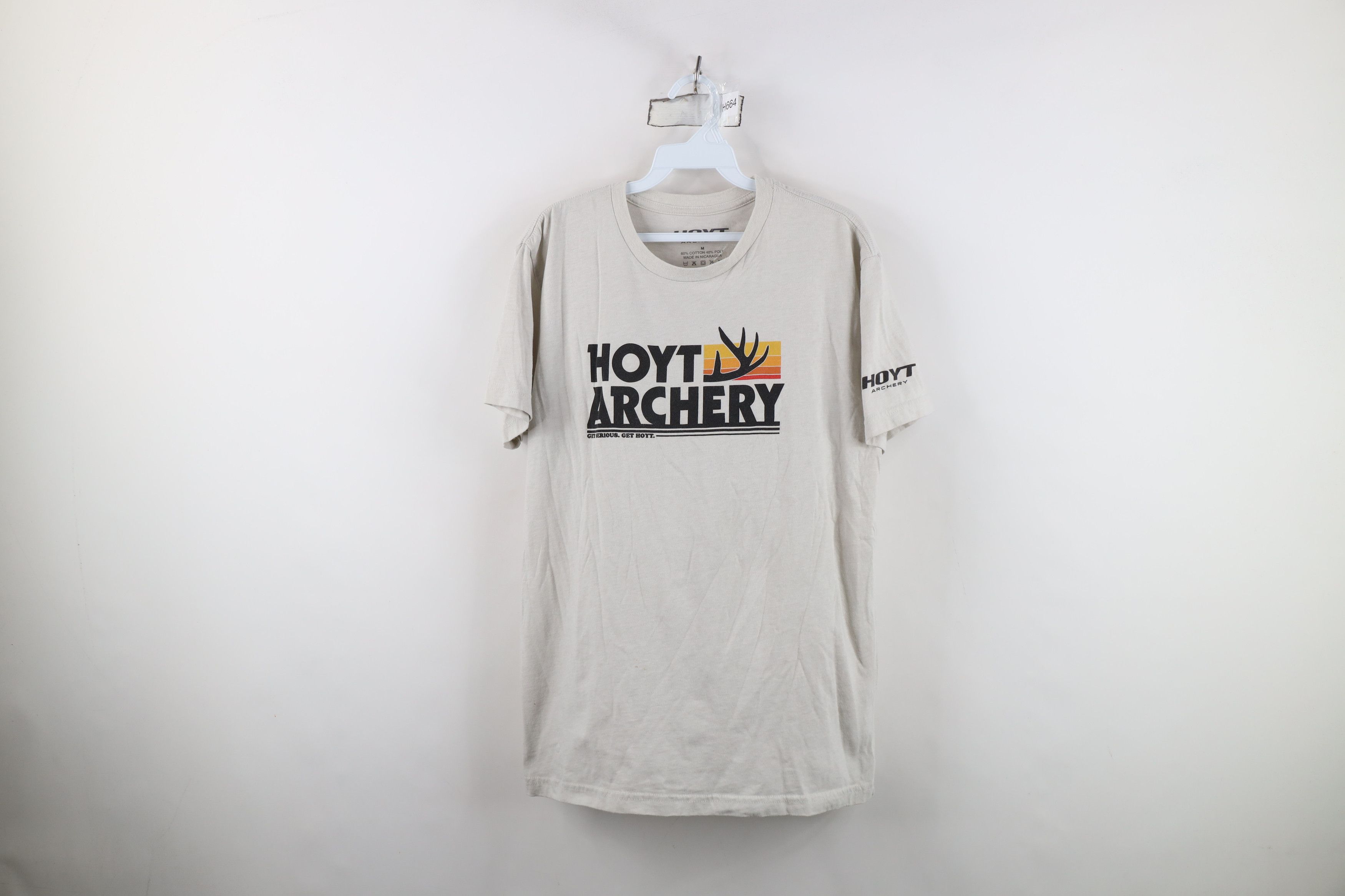 Vintage Hoyt Archery Spell Out Short Sleeve Hunting T-Shirt Gray Size US M / EU 48-50 / 2 - 1 Thumbnail