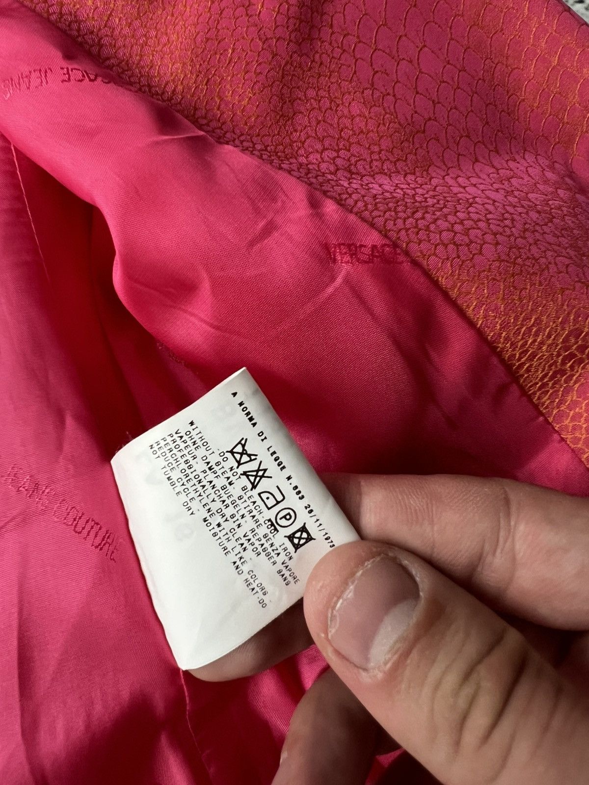 Versace Jeans Couture Vintage Versace Jeans Couture Blazer Pink Made in Italy Rare Size M / US 6-8 / IT 42-44 - 17 Thumbnail