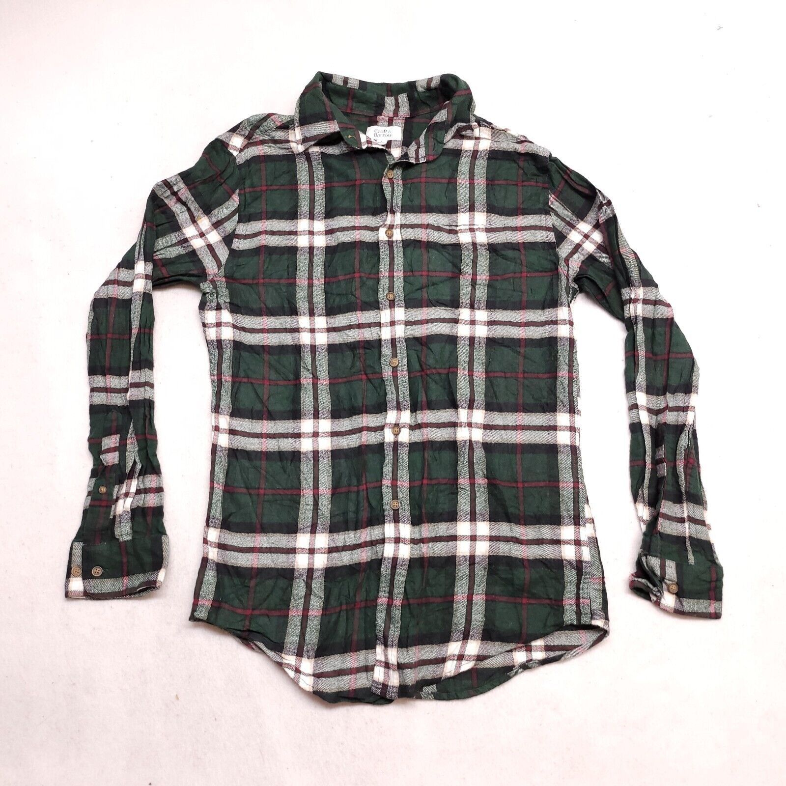 Croft & Barrow Croft & Barrow Tartan Flannel Shirt Mens Size Large L Green Size US L / EU 52-54 / 3 - 2 Thumbnail