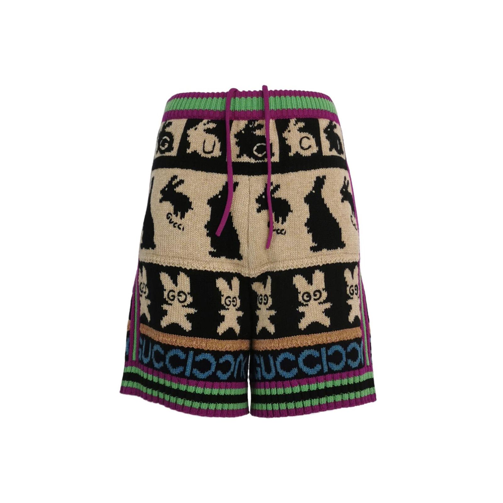 Gucci Gucci Rabbit Pattern Knit Shorts Size XXS Size US 26 / EU 42 - 1 Thumbnail