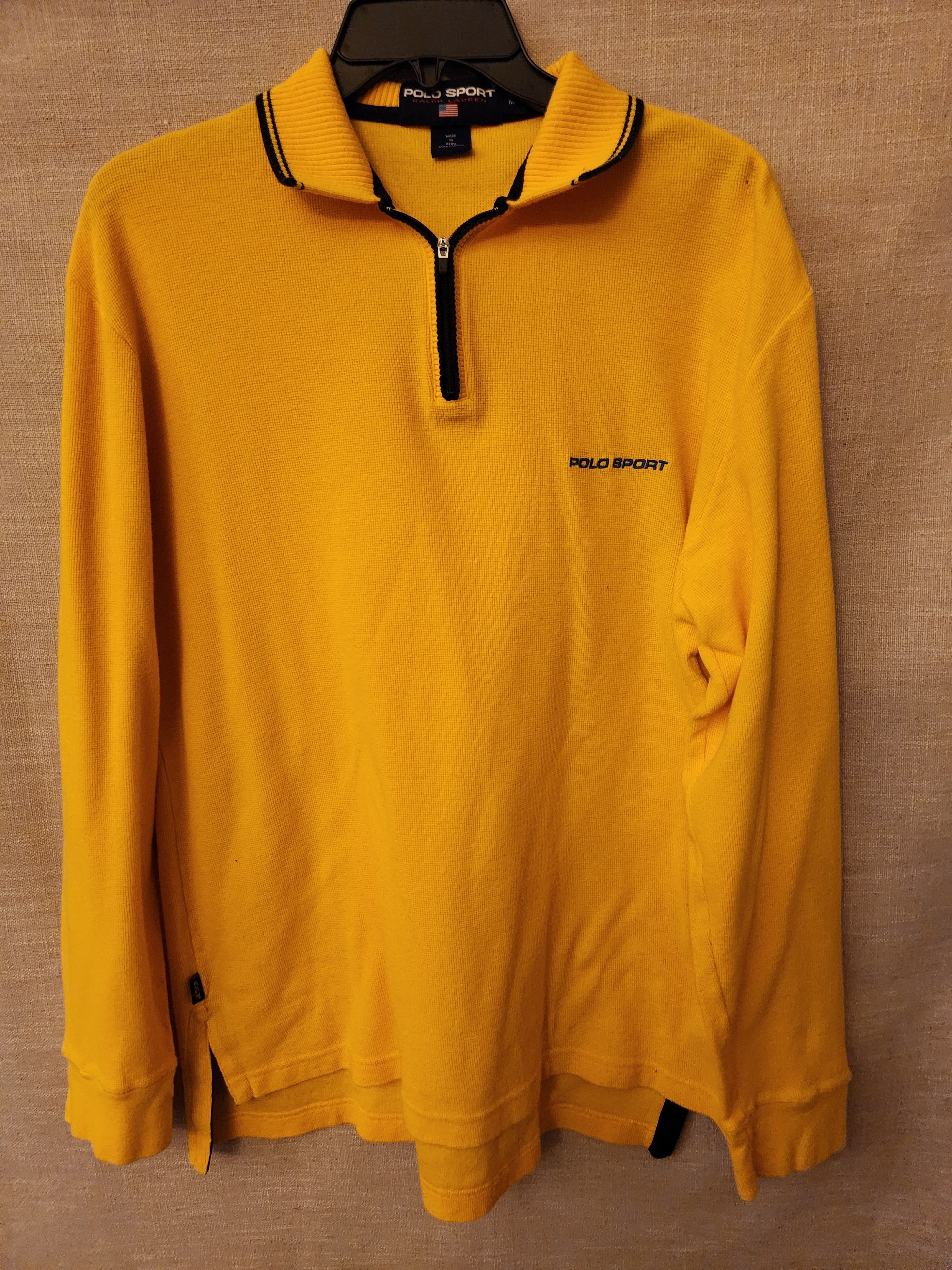 Polo Ralph Lauren Men's 100% Cotton 1/4 Zip Pullover Polo Sweater Size US M / EU 48-50 / 2 - 1 Thumbnail