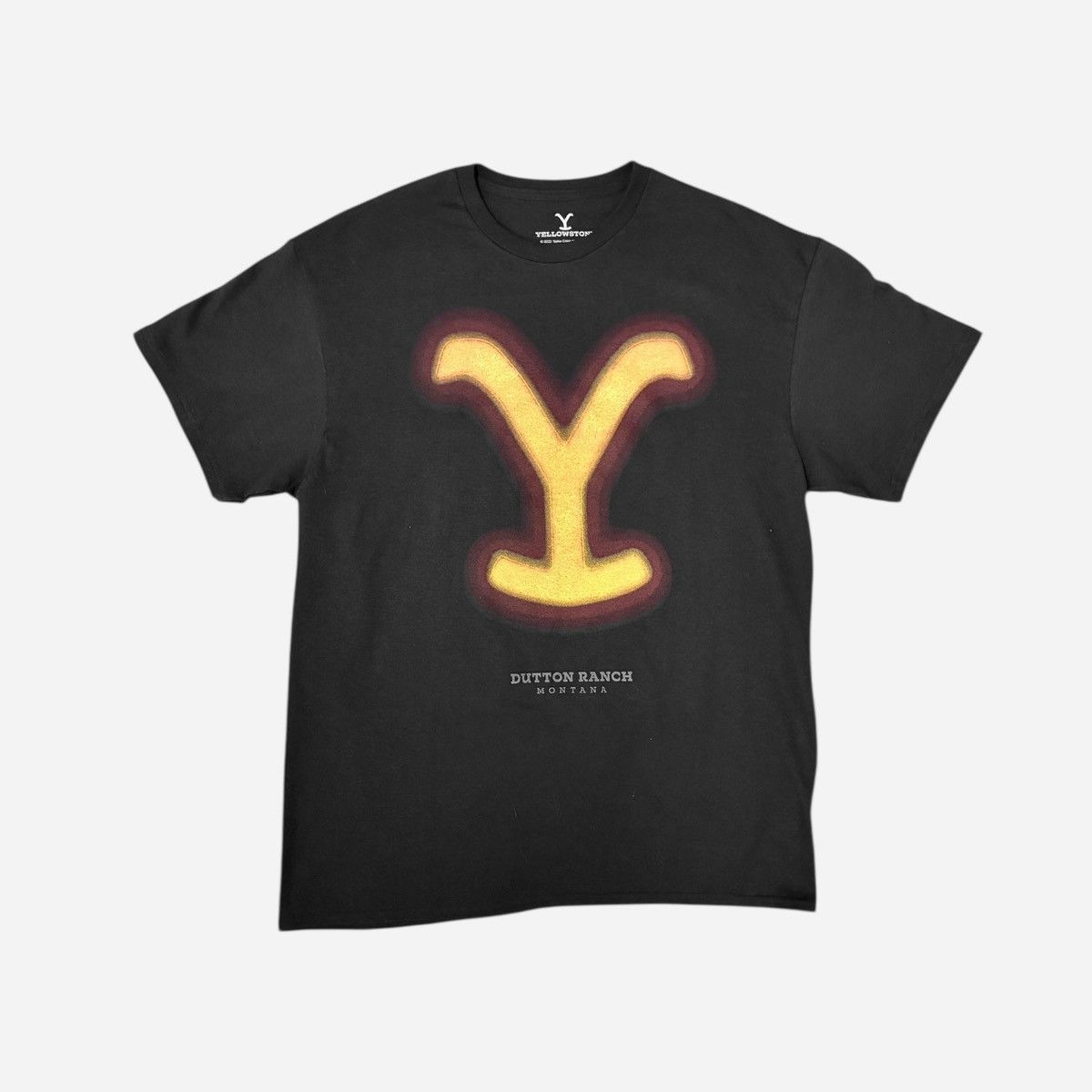 Other Licensed Men’s Black Glowing Brand Dutton Ranch T-Shirt Sz L Size US L / EU 52-54 / 3 - 4 Thumbnail
