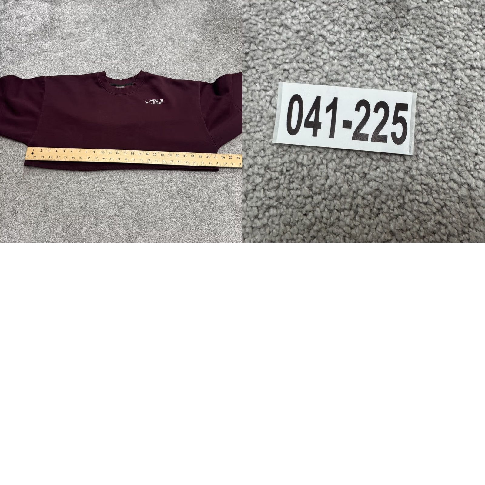Vintage TLF Sweatshirt Womens Medium Maroon Crew Neck Pullover Fleece Oversized Zipless Shirt Top Size M / US 6-8 / IT 42-44 - 8 Thumbnail