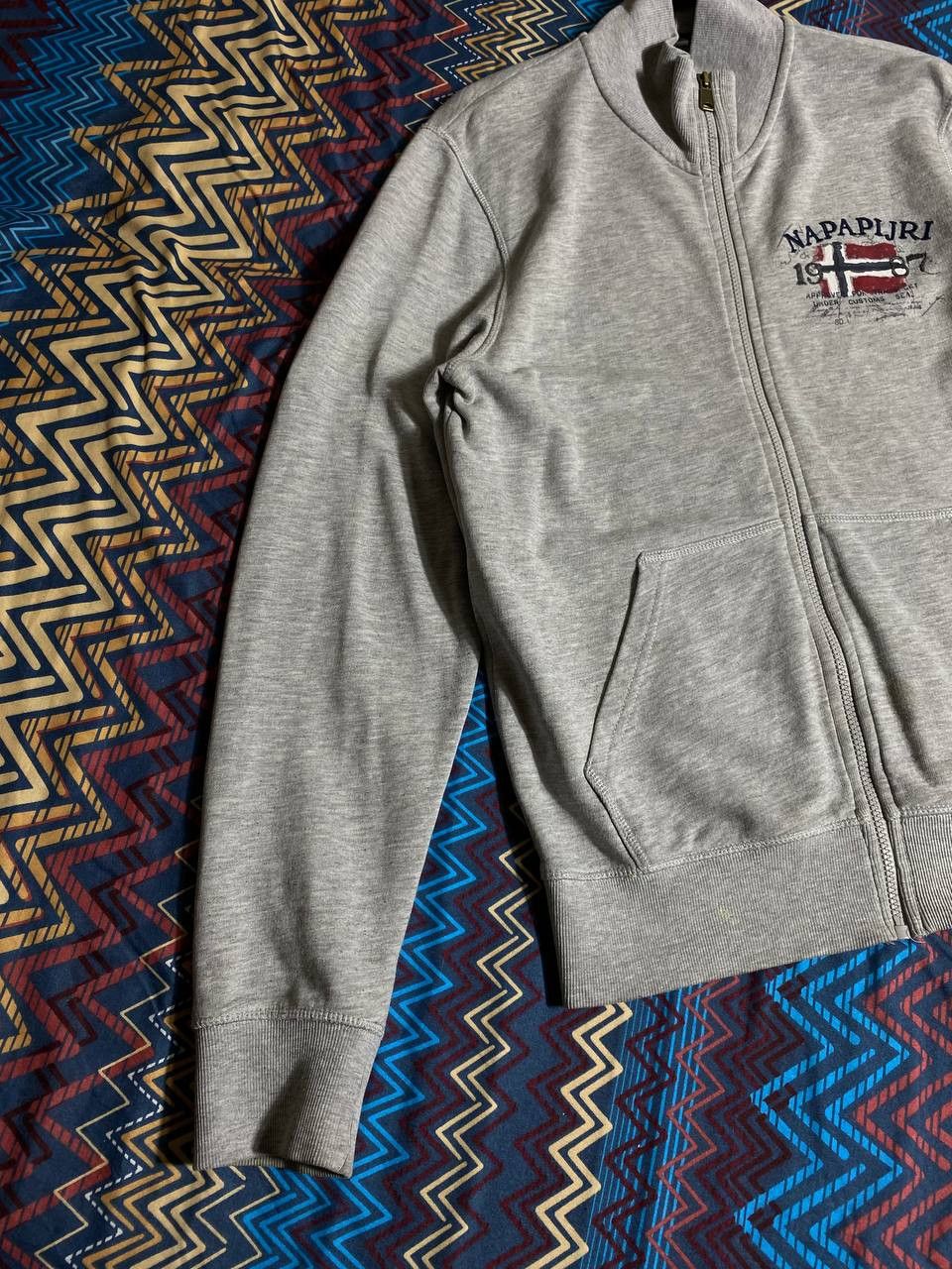 Napapijri × Vintage 💥Offers💥Napapijri Vintage Y2K Sweatshirt Zip Rare Hype Size US L / EU 52-54 / 3 - 9 Thumbnail