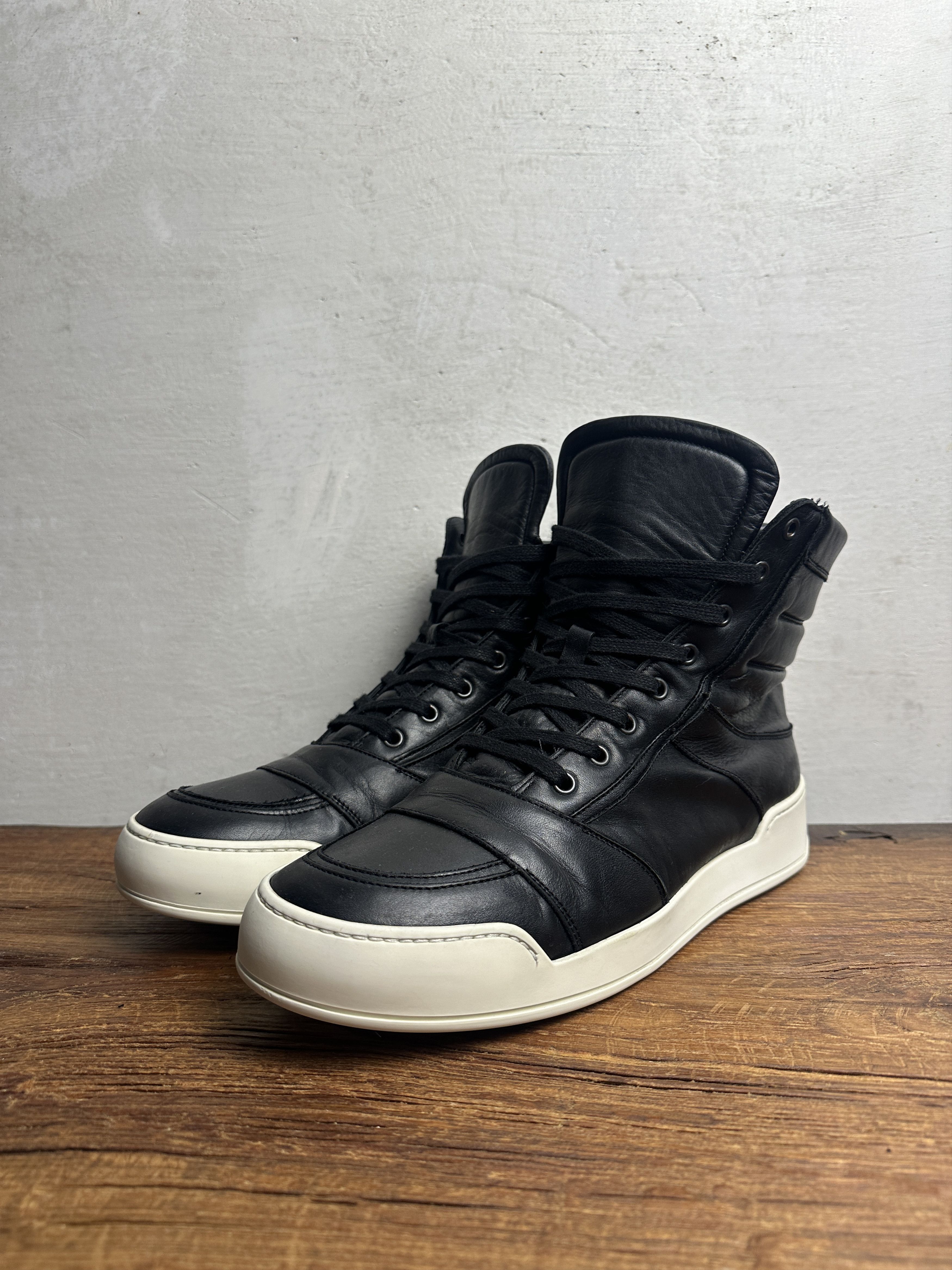 Balmain Balmain Zip High Top Leather Sneakers | Grailed