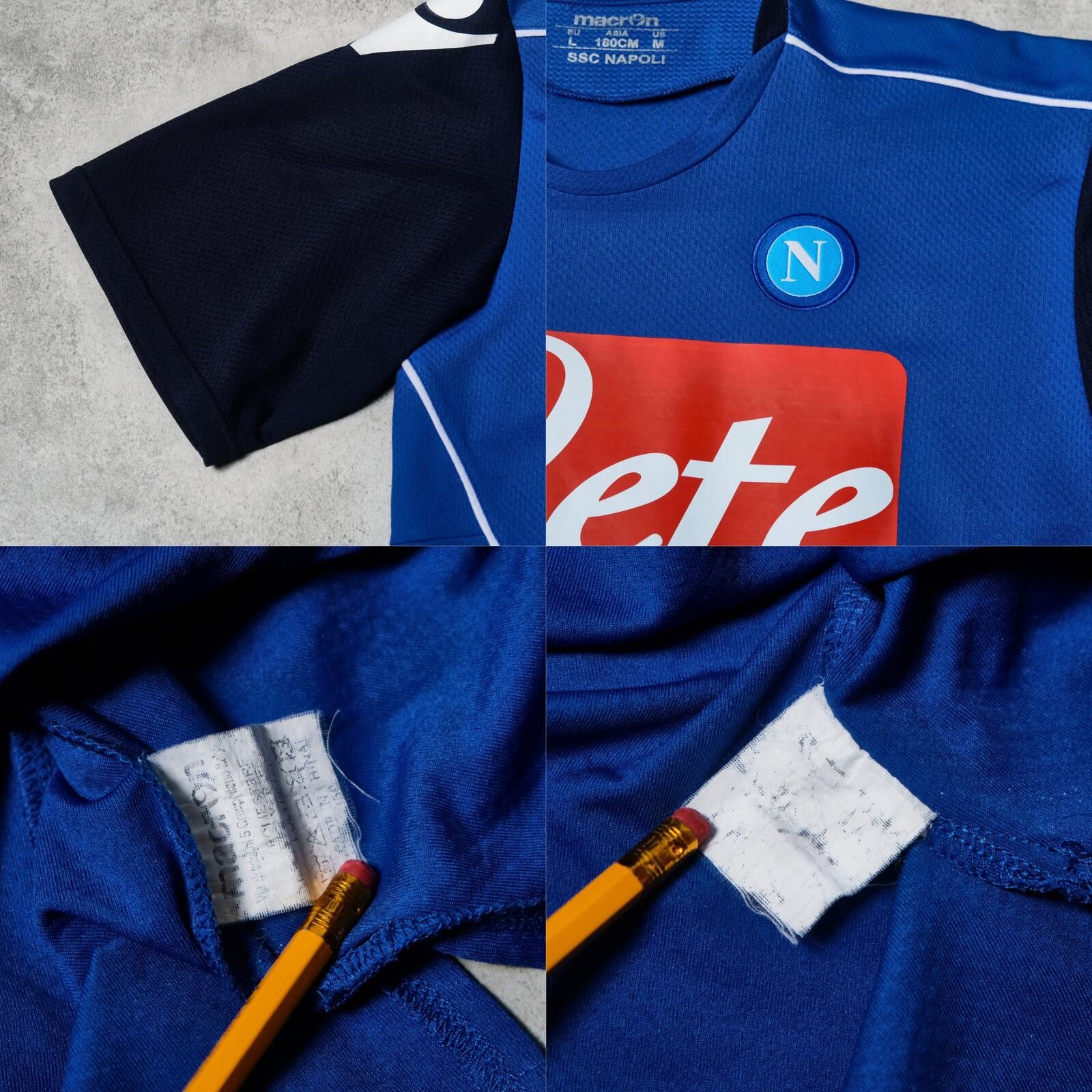 Macron 2010/11 Napoli Training Shirt Macron (L/XL) Size US L / EU 52-54 / 3 - 6 Thumbnail
