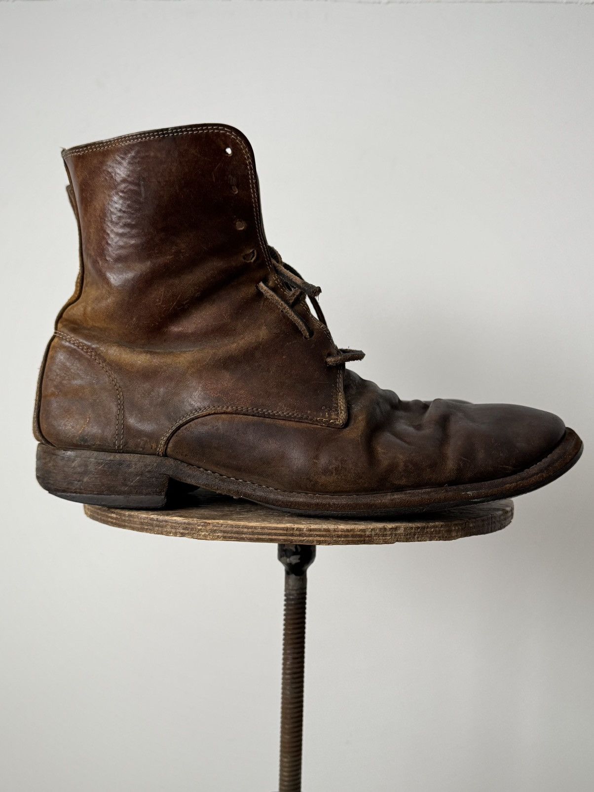 Guidi Guidi '795' Horse Ankle Brown Leather Boots Size US 9 / EU 42 - 1 Thumbnail