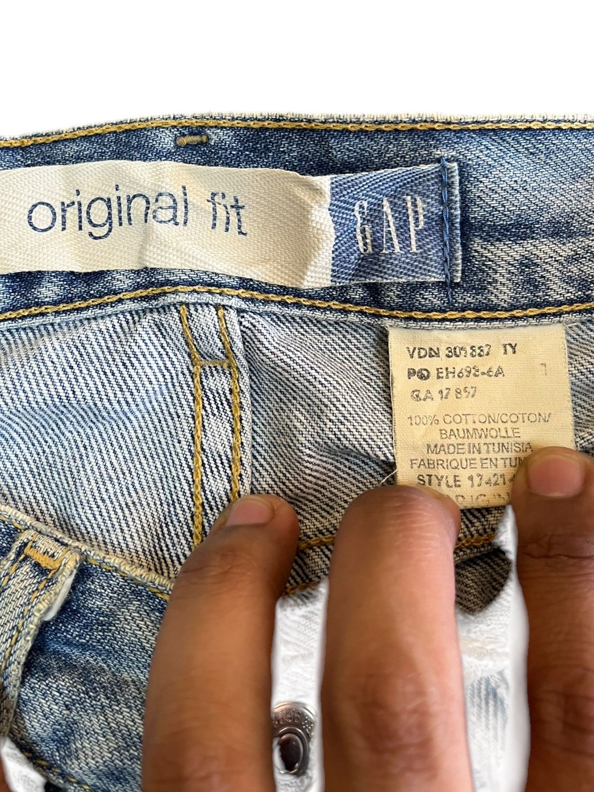 Gap Vintage Gap Blue Jeans Ripped Distressed Denim Size US 28 / EU 44 - 5 Thumbnail