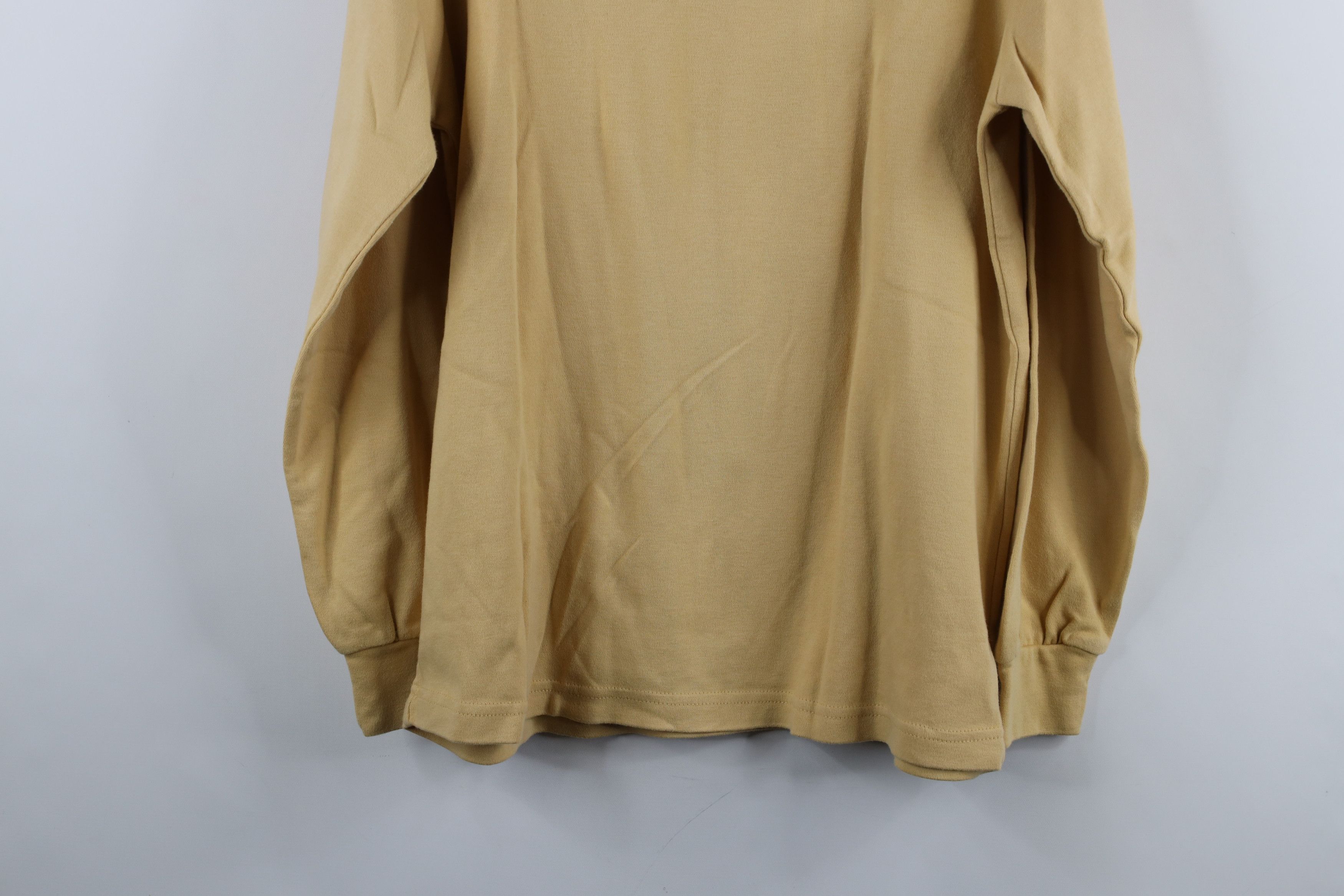 Vintage × Woolrich Woolen Mills Vintage 90s Woolrich Blank Turtleneck T-Shirt Wheat Brown Size M / US 6-8 / IT 42-44 - 11 Thumbnail