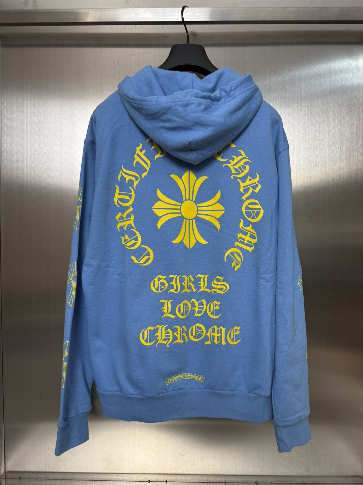 Chrome Hearts CH x DRAKE 🦉 “Girls Love Chrome” Hoodie in Baby
