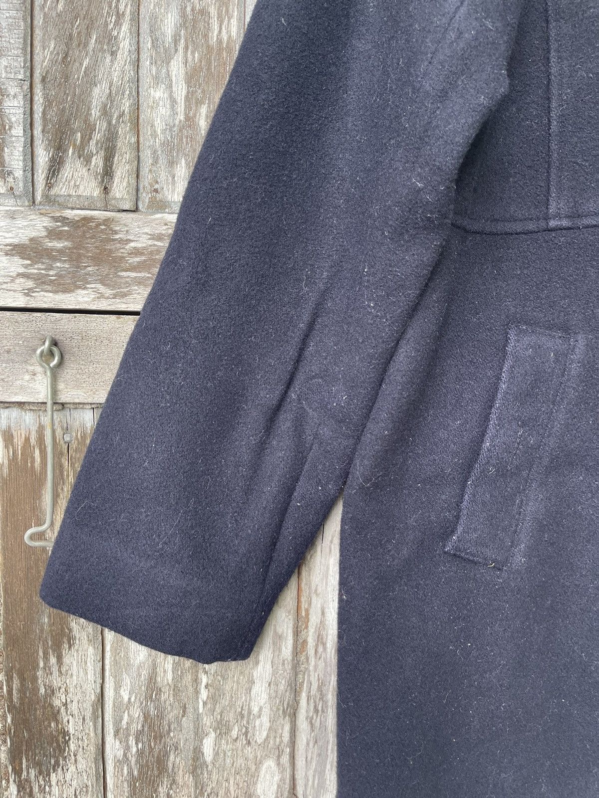 Designer Eastboy Wool Blend Coat with Ribbed Collar Japanese Vintage Size US M / EU 48-50 / 2 - 5 Thumbnail