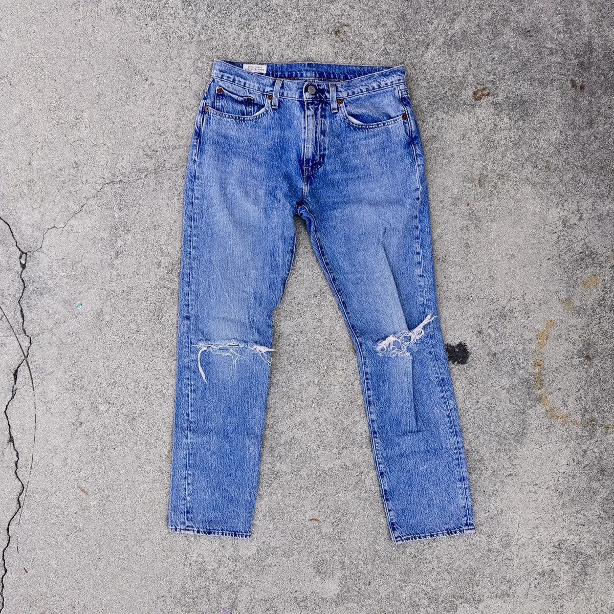 Levi's Vintage Levi’s 501 Distressed Knee Denim Jeans Size US 29 - 1 Thumbnail