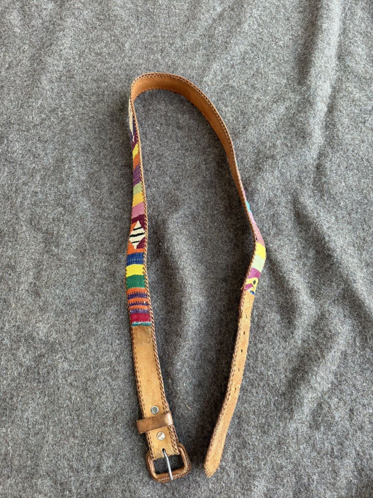 Other Vintage Native Americans Navajo Leather Belt Size ONE SIZE - 2 Thumbnail