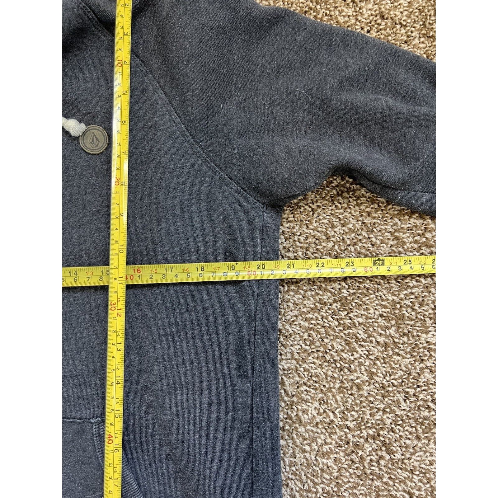 Volcom Vintage Volcom Stone Dark Heather Gray Hoodie MD Size US M / EU 48-50 / 2 - 7 Thumbnail