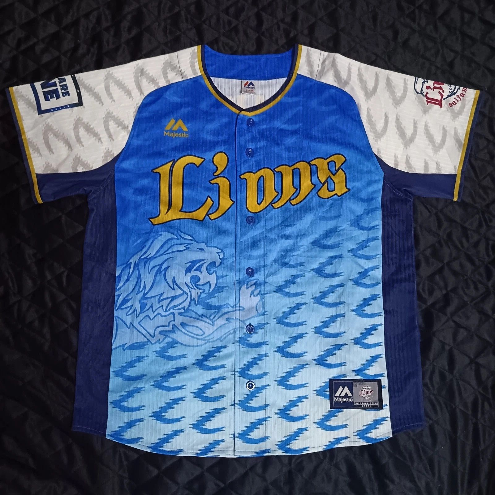 MLB Saitama Seibu Lions Takeya Nakamura Japan Baseball Jersey Size US L / EU 52-54 / 3 - 1 Thumbnail