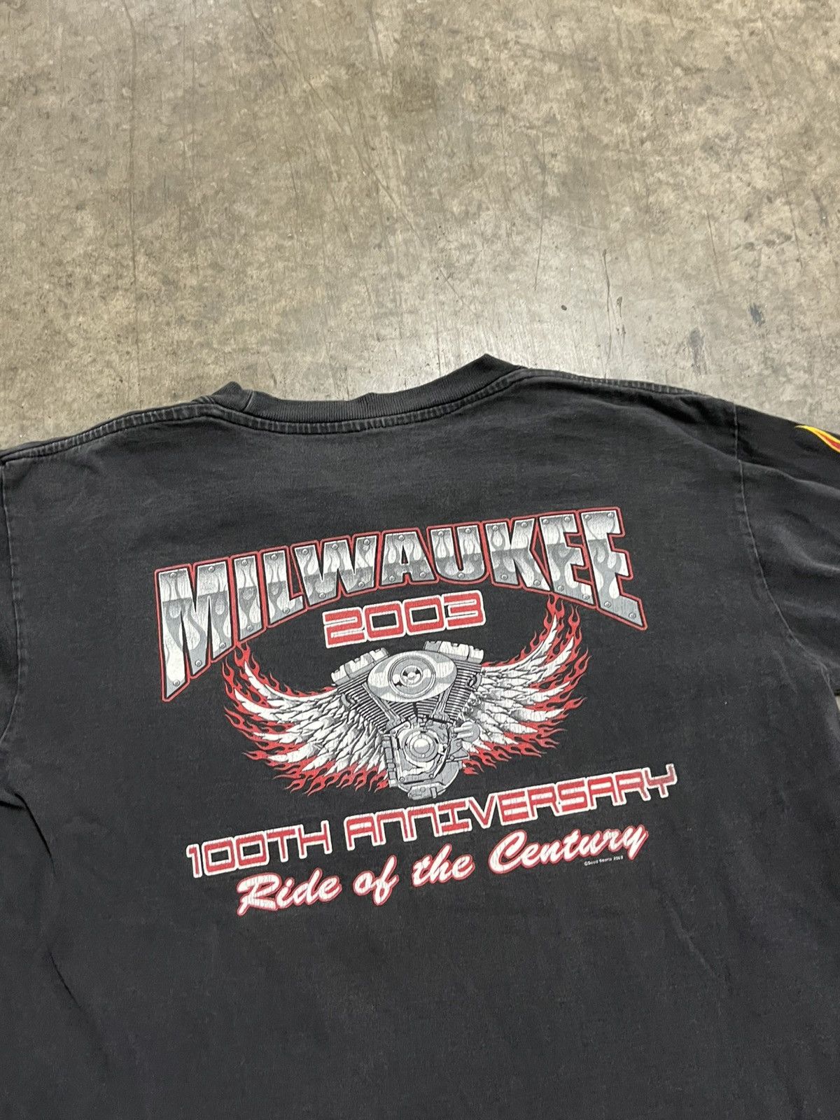 Harley Davidson × Vintage Y2k flame harley style biker longsleeve tee skater grunge Size US XL / EU 56 / 4 - 8 Thumbnail